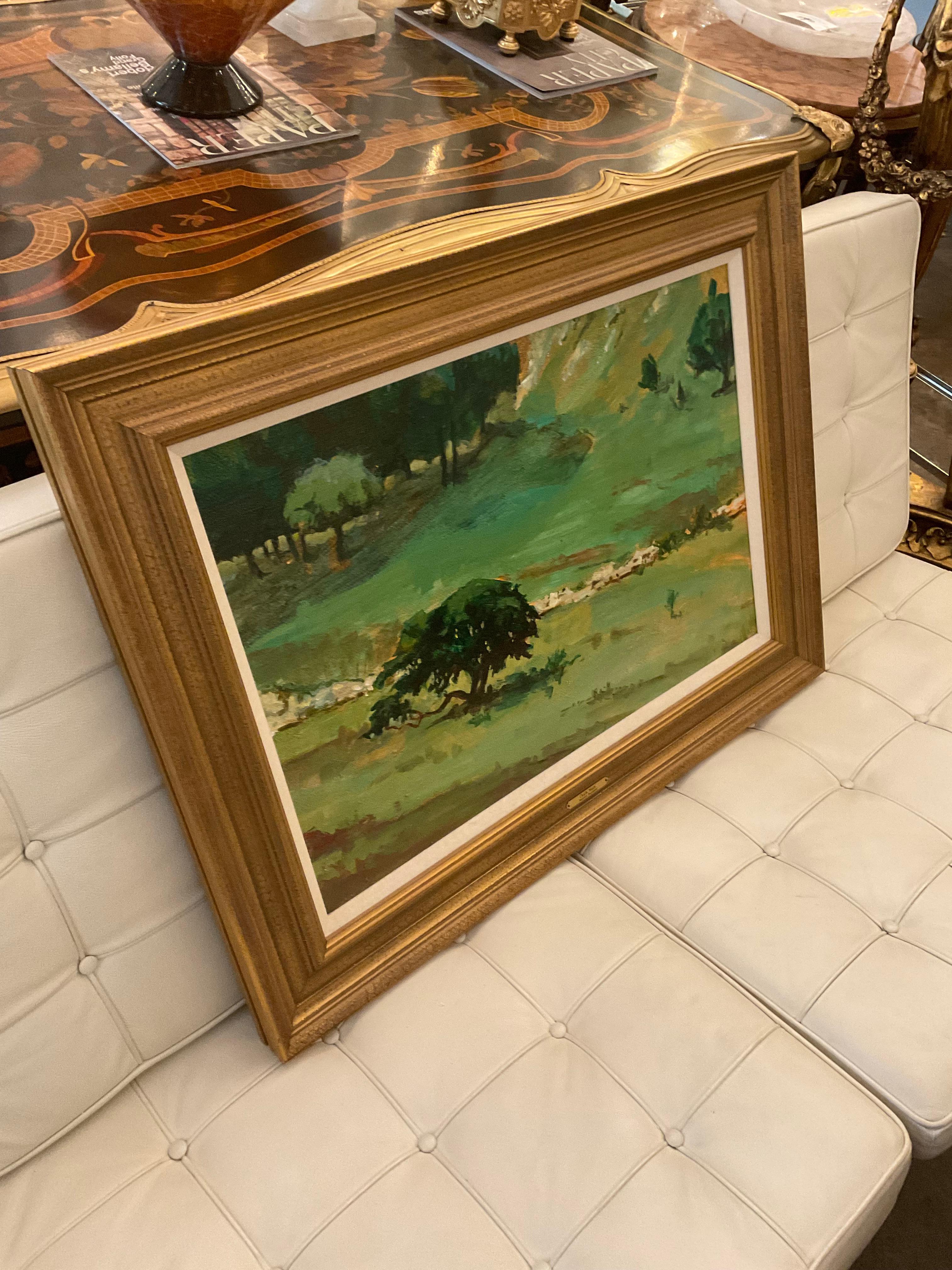 Landschaft, Ölgemälde von Matthew Broussard (20. Jahrhundert) im Angebot