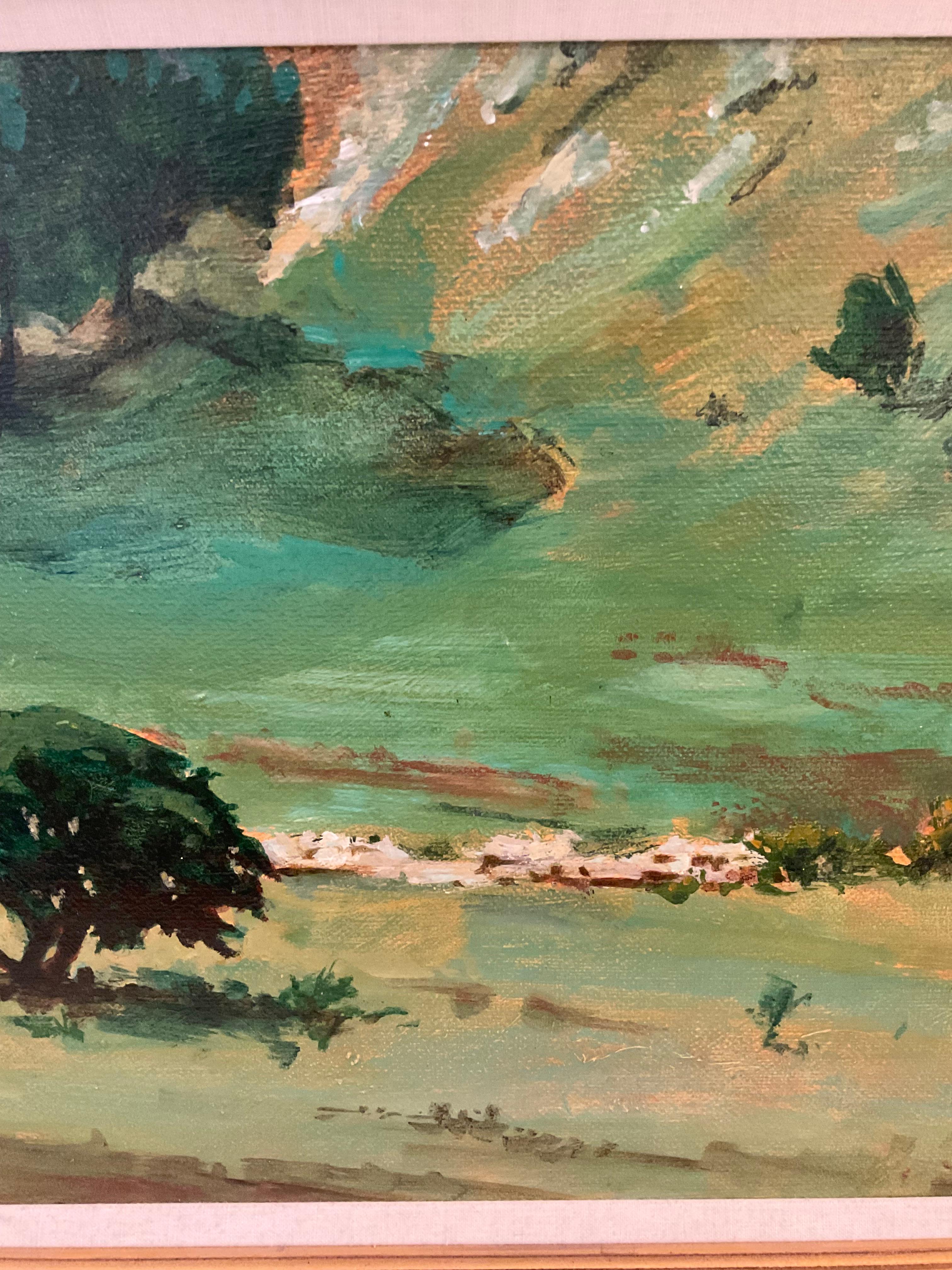 Landschaft, Ölgemälde von Matthew Broussard im Angebot 1