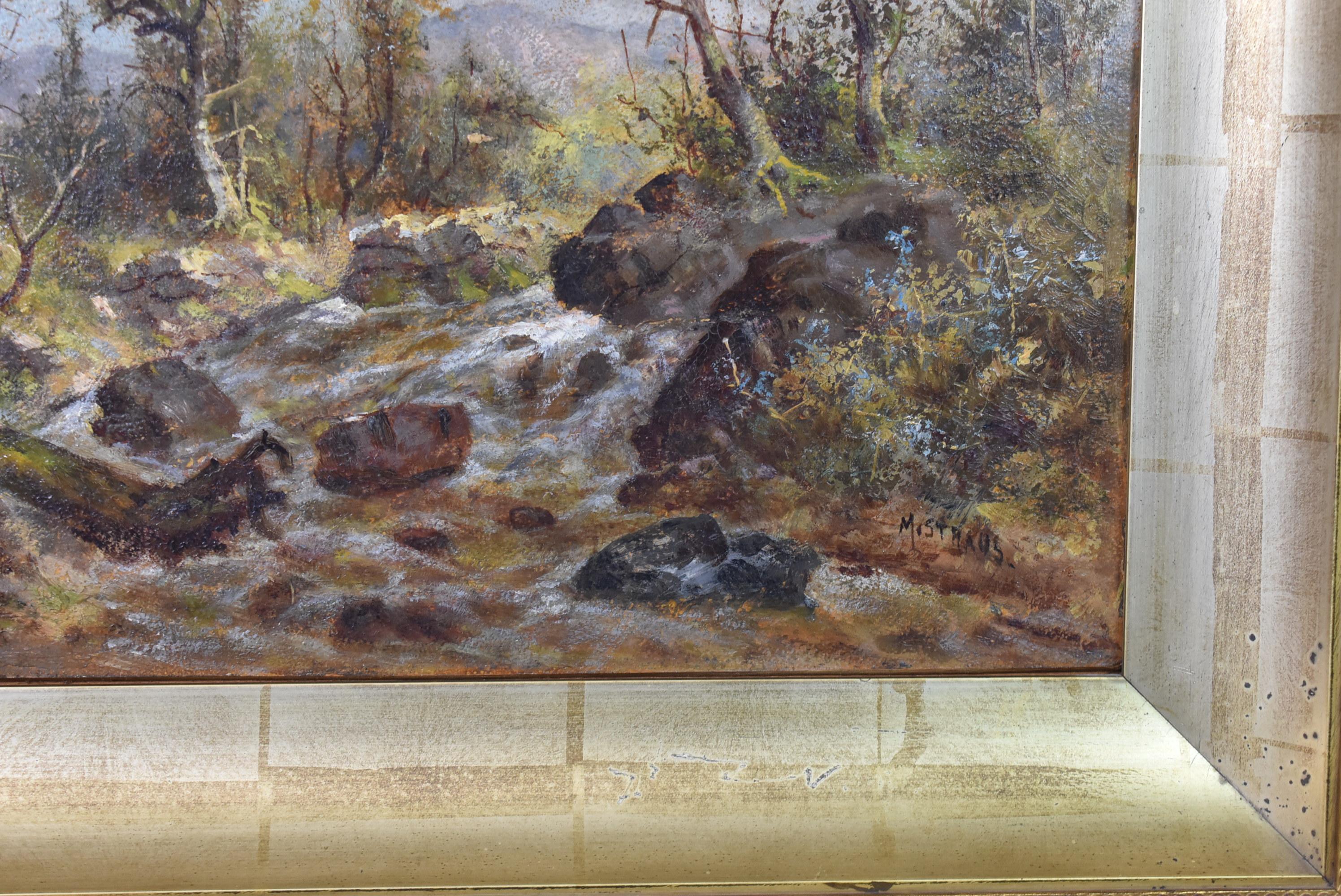 Landscape Oil Painting California Artist Meyer Straus In Good Condition For Sale In Toledo, OH