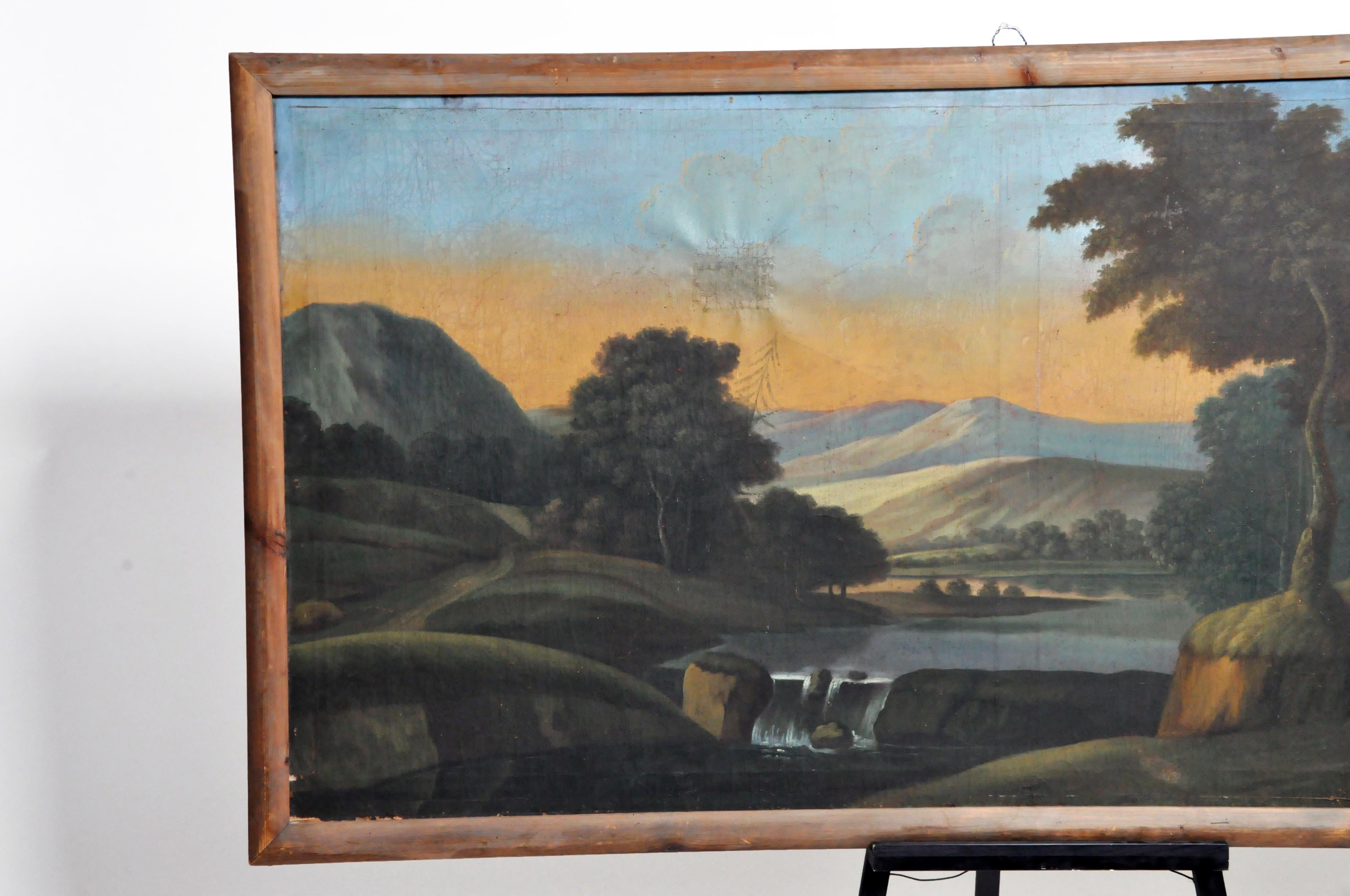 Landscape Oil Painting from Italy  For Sale 9