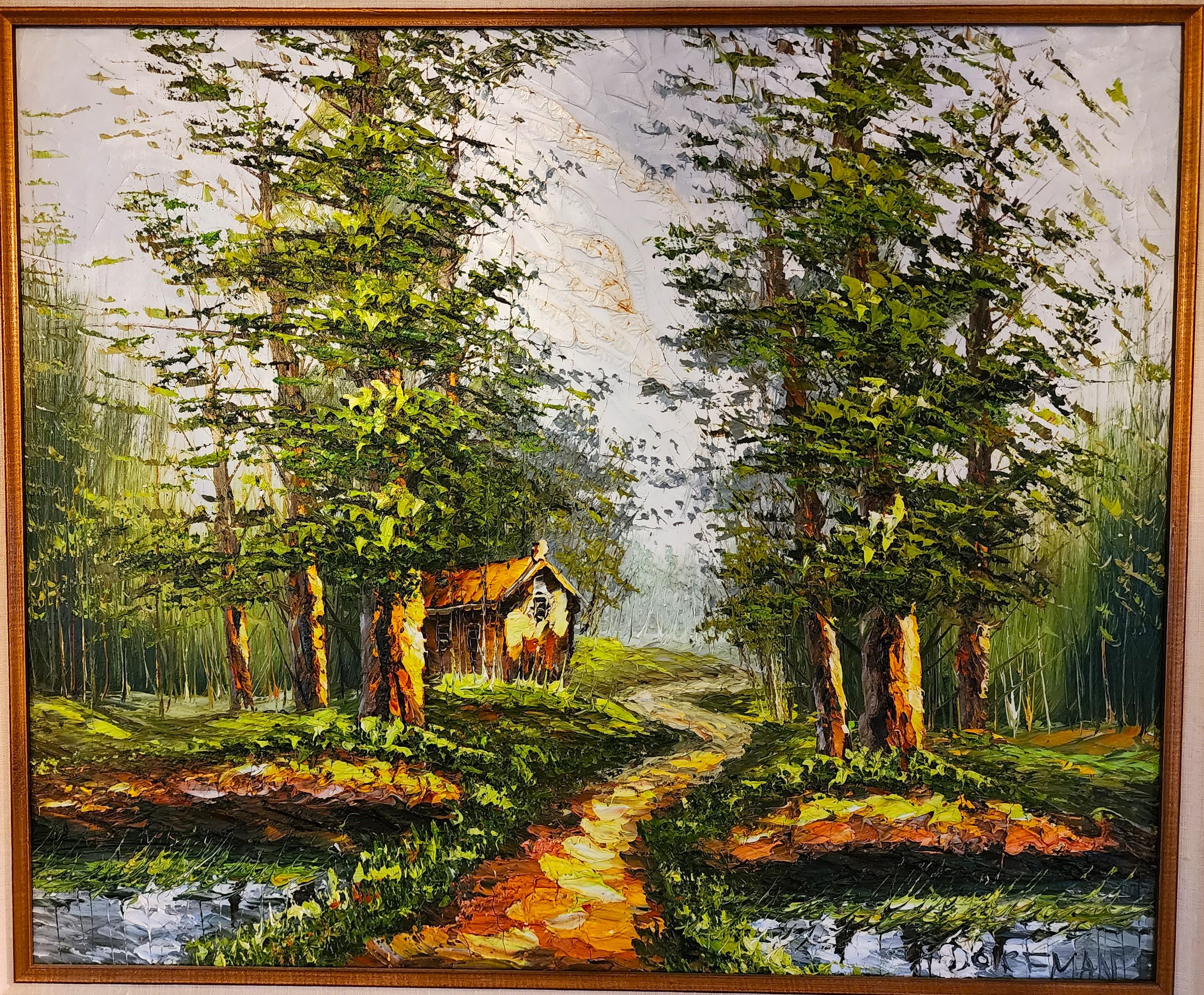 Para ver la descripción COMPLETA del artículo, haga clic en CONTINUAR LEYENDO en la parte inferior de esta página.

Ofreciendo una de nuestras recientes adquisiciones de obras de arte de una finca de Palm Beach
Paisaje Vintage Pintura al Óleo