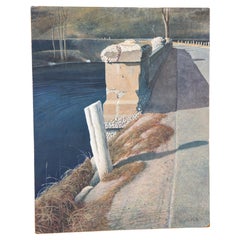 Paisaje  Cuadro del pintor realista estadounidense John Whalley "El largo camino"