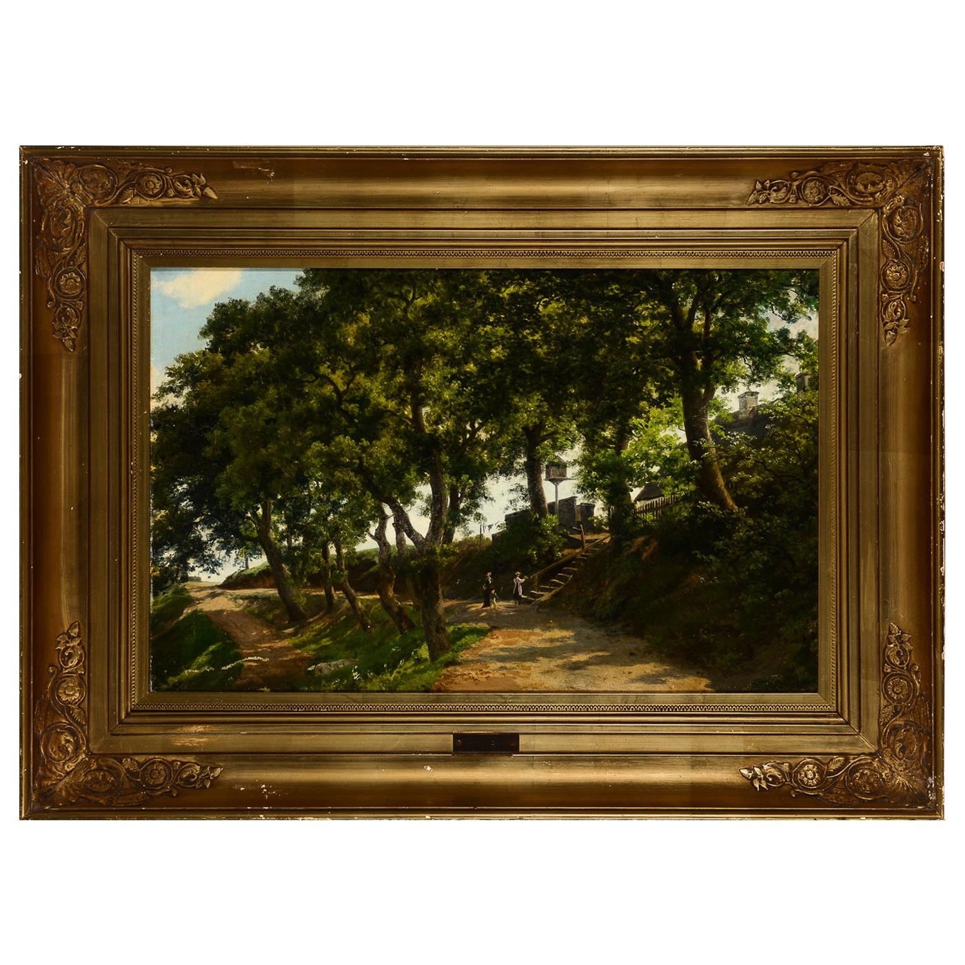 Landscape Painting by Axel Schovelin For Sale