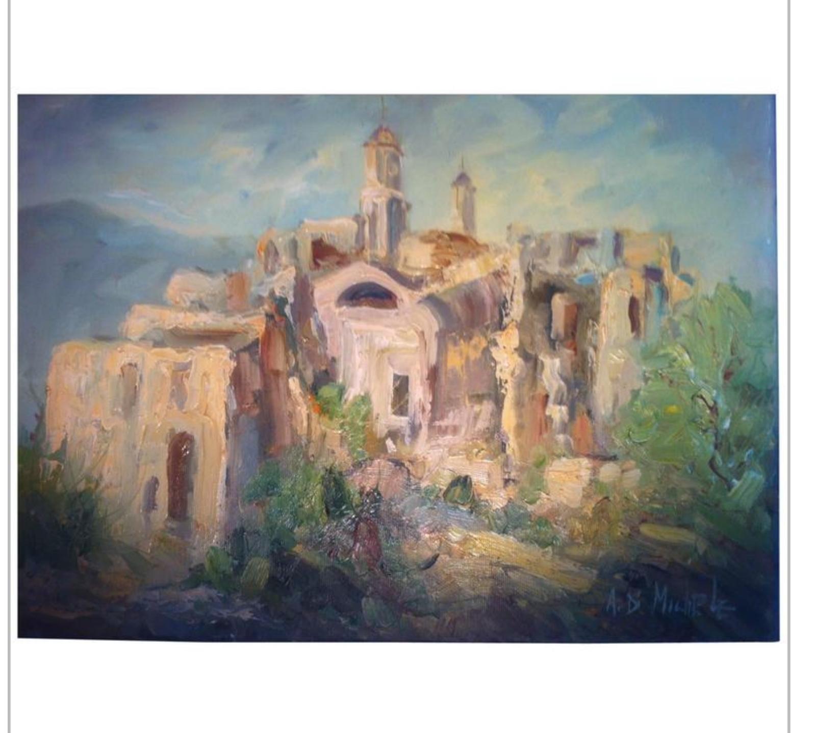 Landscape Painting by Di Michele, Italy In Good Condition In Paris, FR