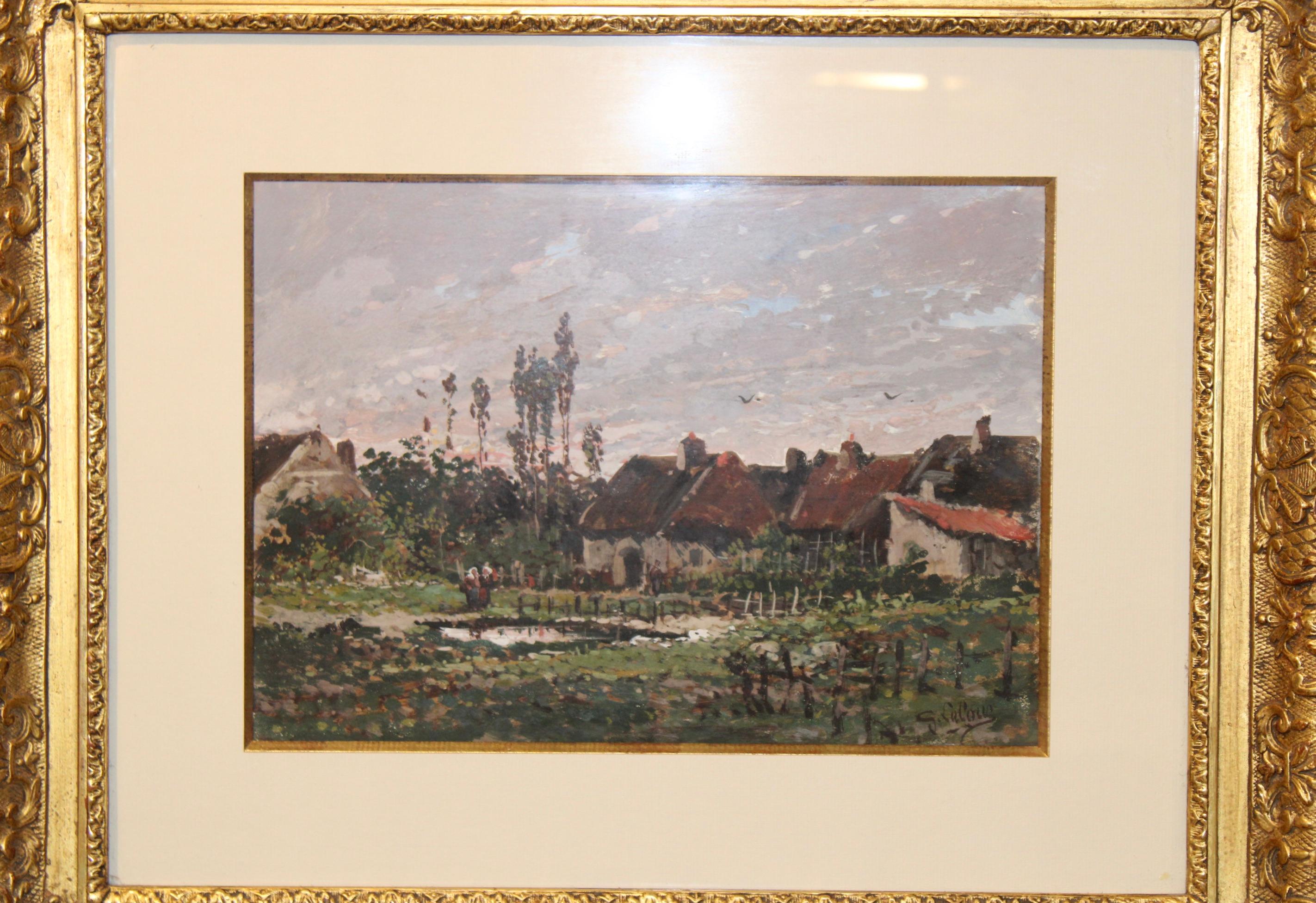 Landscape Painting by Eugène Galien, Laloue In Good Condition For Sale In Paris, FR