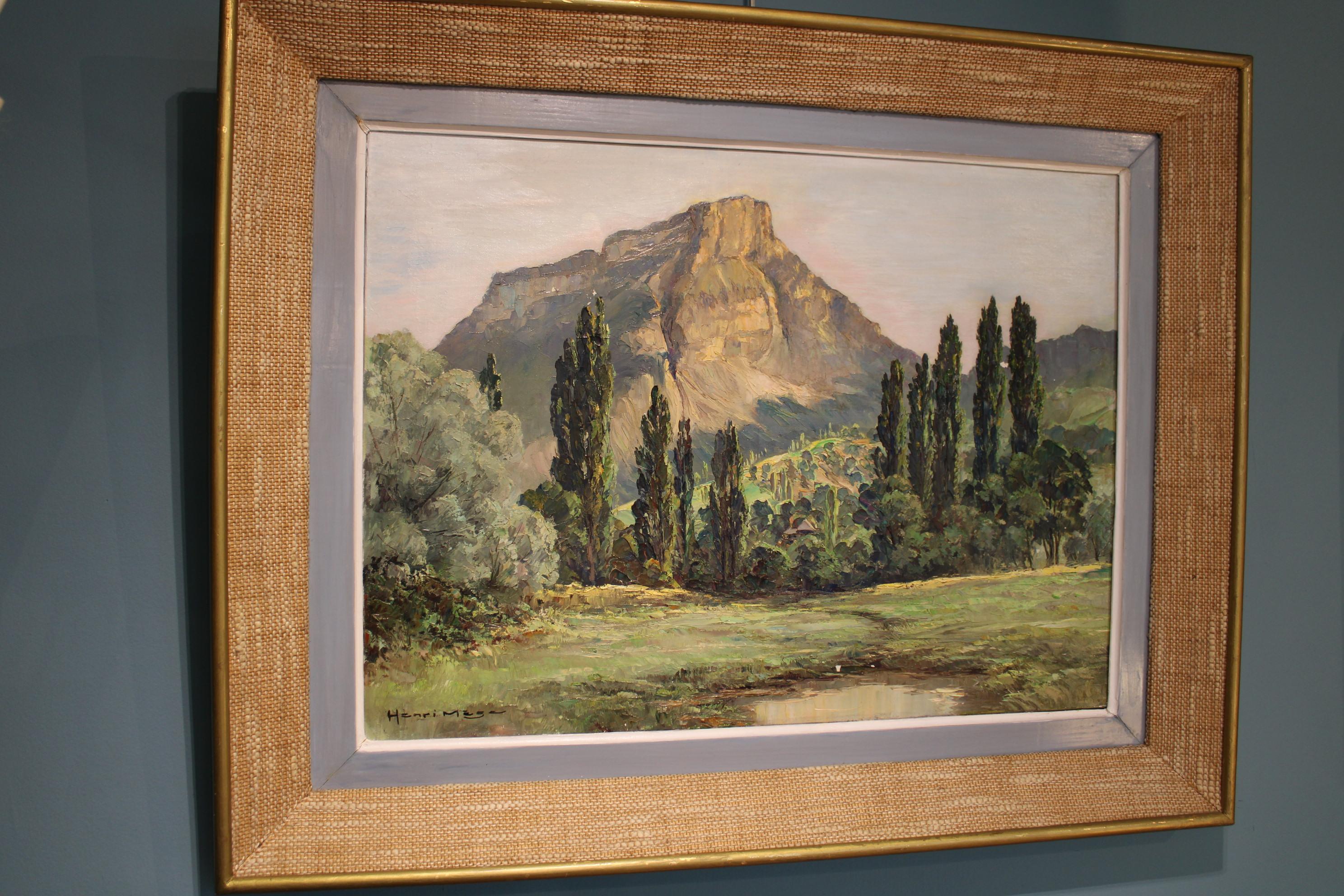 Landscape Painting by Henri Mege, France 20th Century For Sale 9