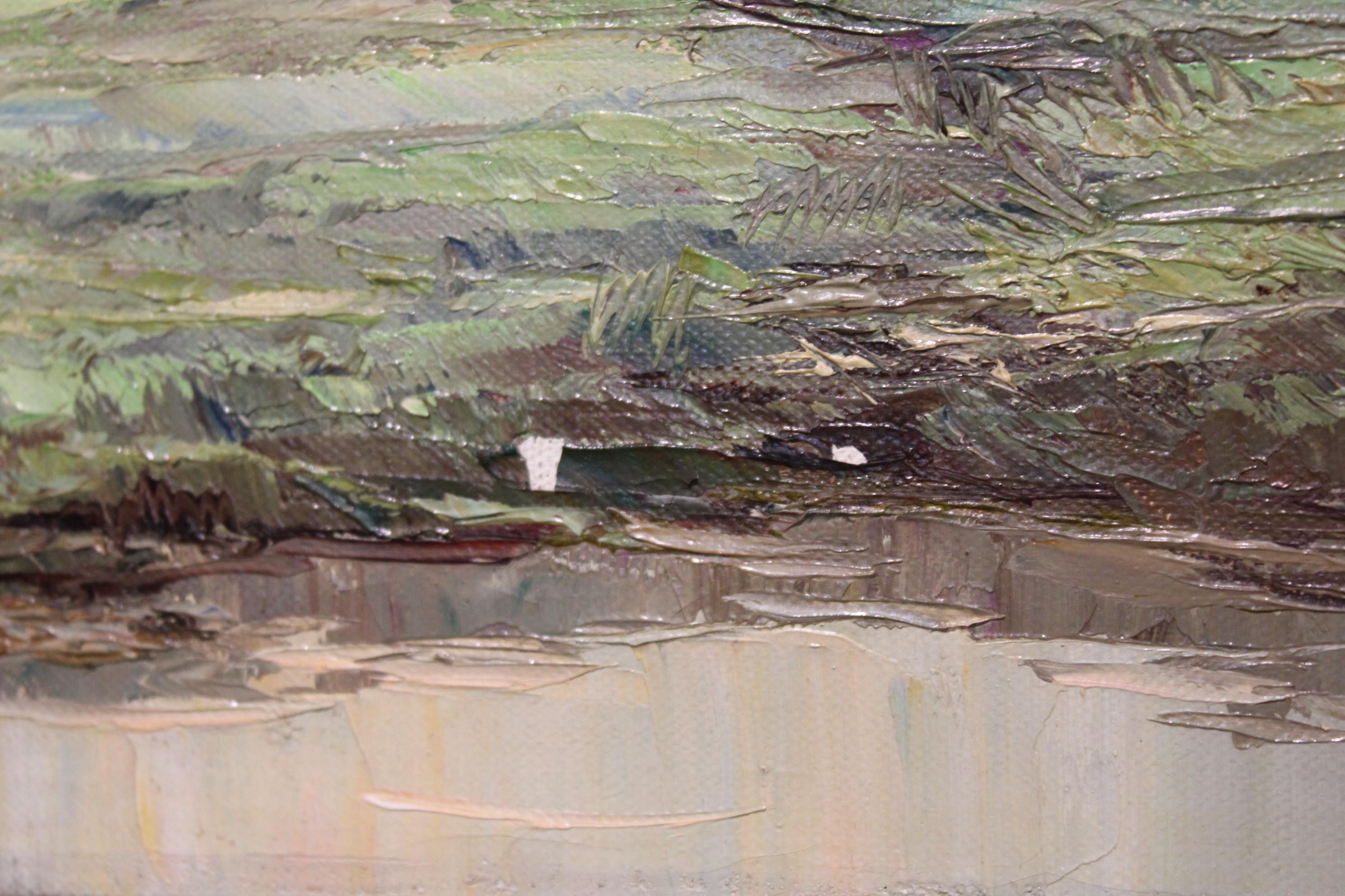 Landscape Painting by Henri Mege, France 20th Century For Sale 11