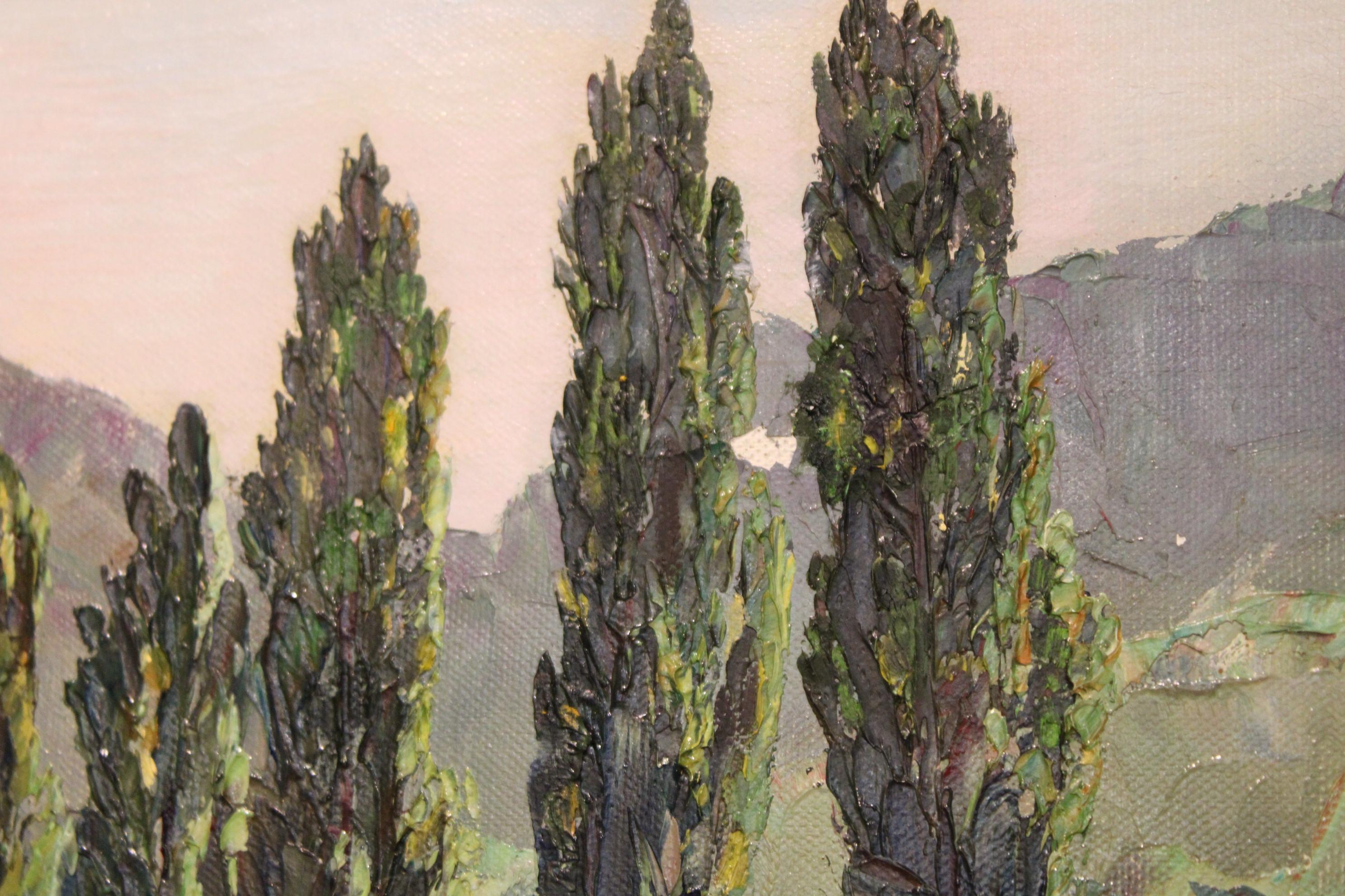 Landscape Painting by Henri Mege, France 20th Century For Sale 14