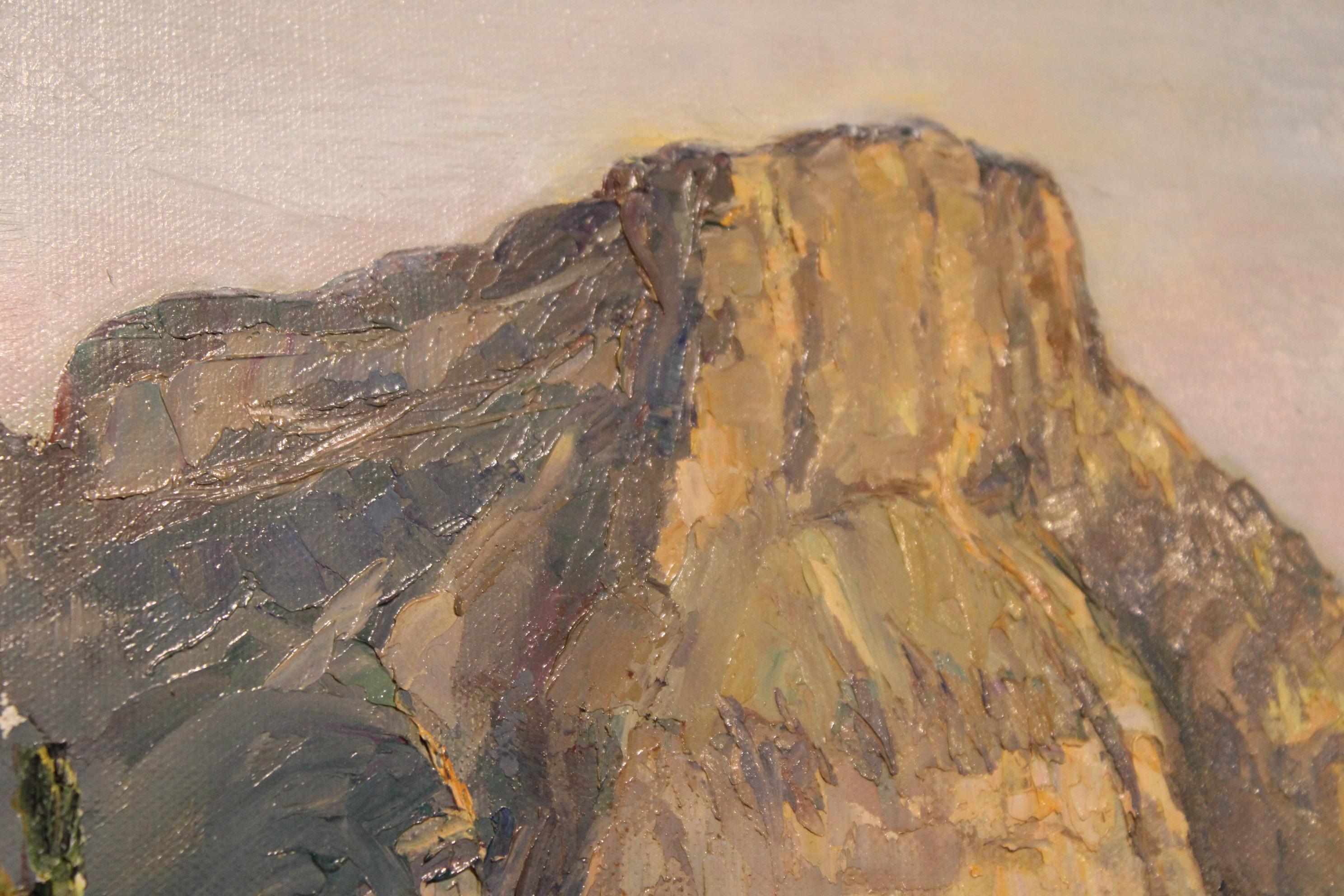 Landscape Painting by Henri Mege, France 20th Century For Sale 3