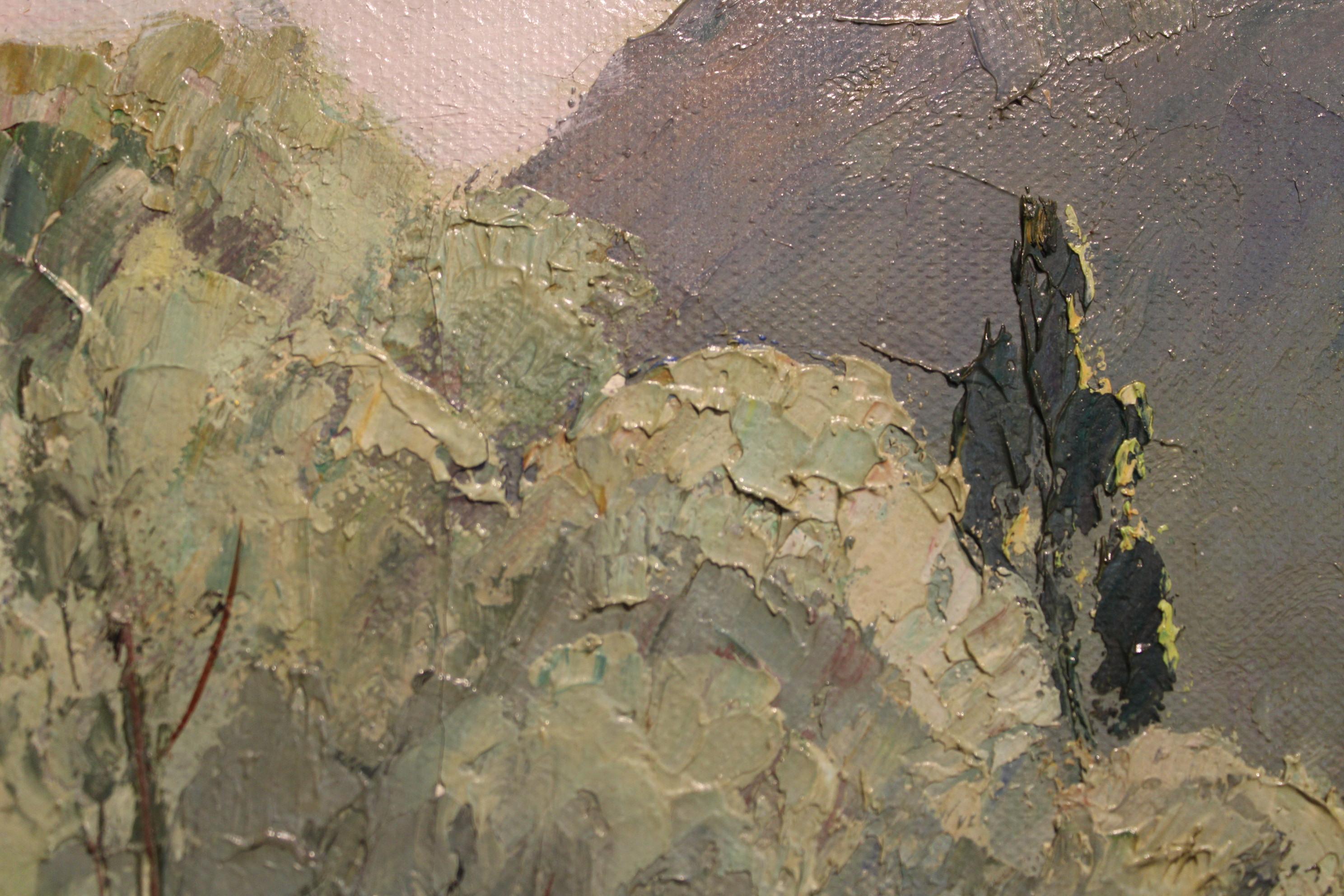 Landscape Painting by Henri Mege, France 20th Century For Sale 5
