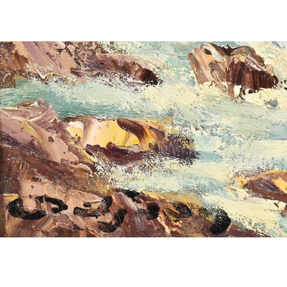 Landscape Painting, Mountain Landscape Painting, Oil on Canvas, XX For Sale 3