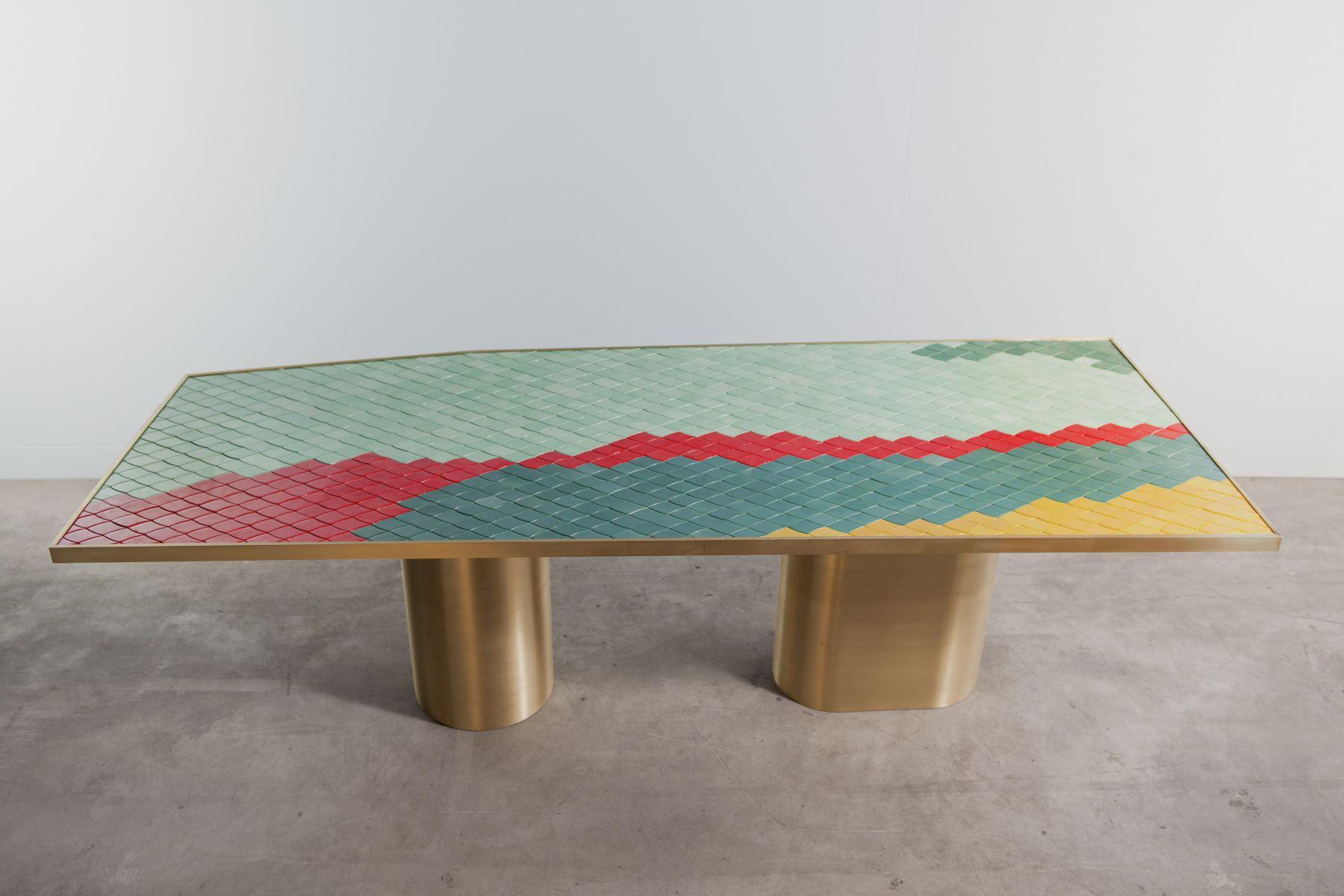 Fait main Landscape Table 1 par India Mahdavi