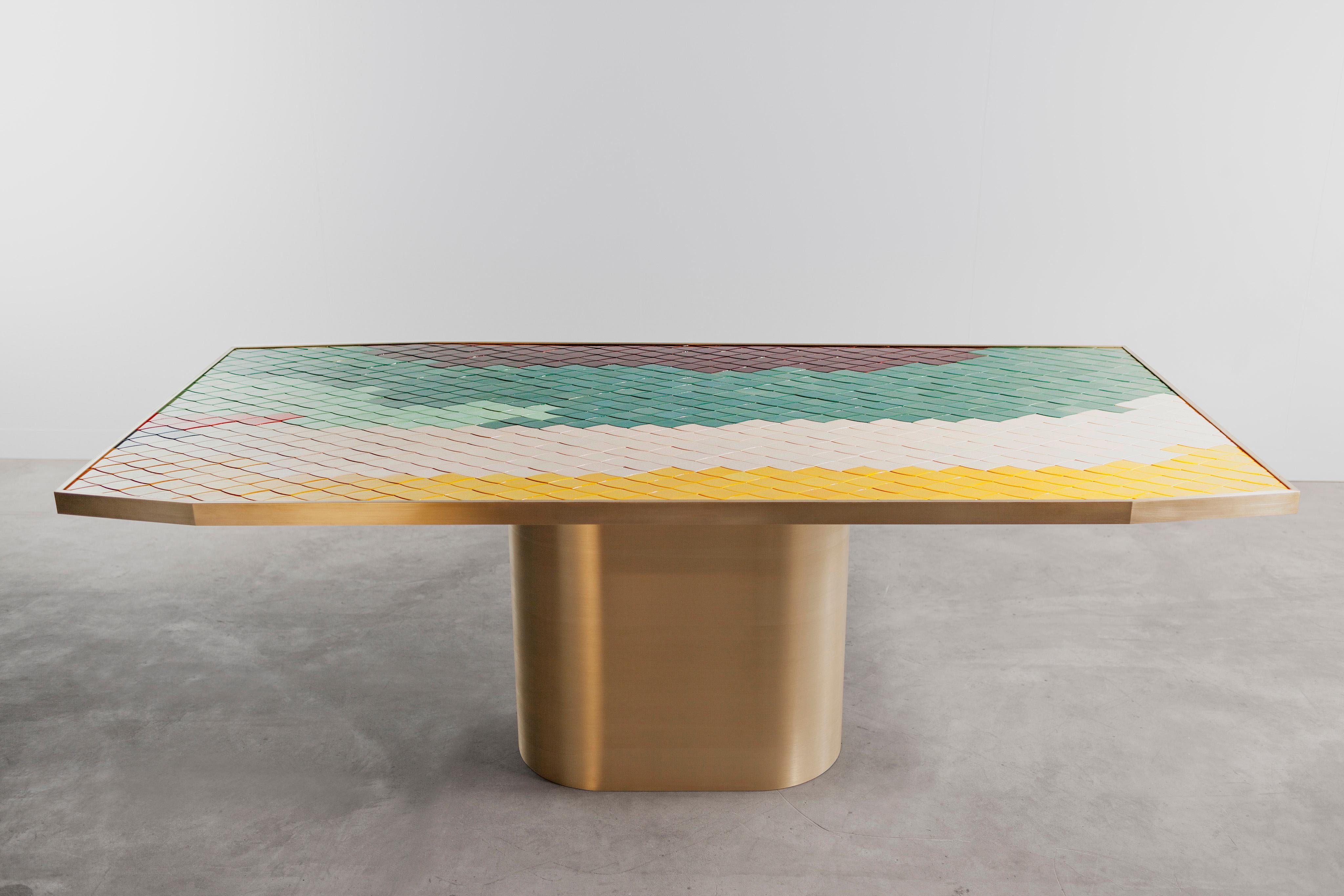 Hand-Crafted Landscape Table 2 by India Mahdavi For Sale