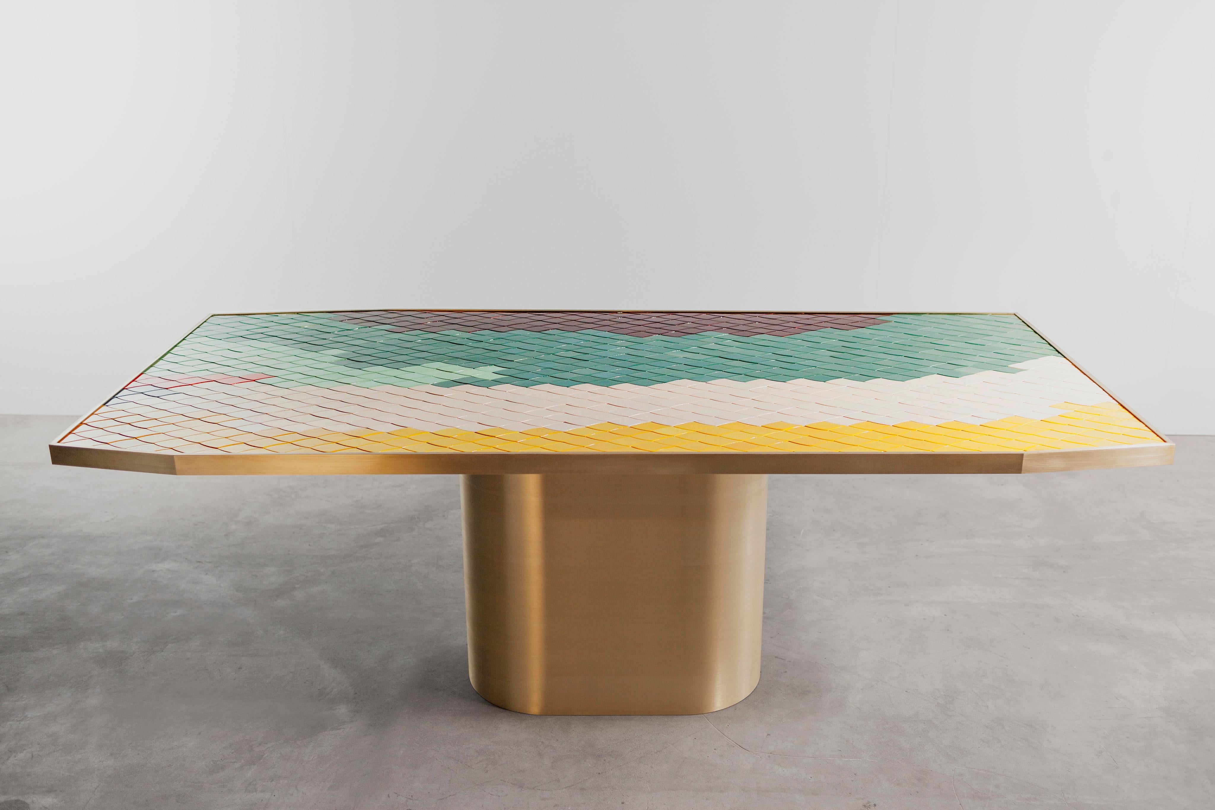 Hand-Crafted Landscape Table 2 by India Mahdavi For Sale