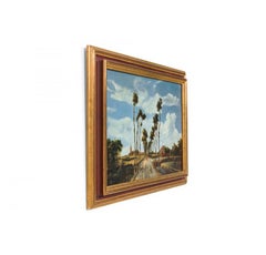 The Avenue at Middellaruis, Hand-Painted Biedermeier Landscape, 24x31
