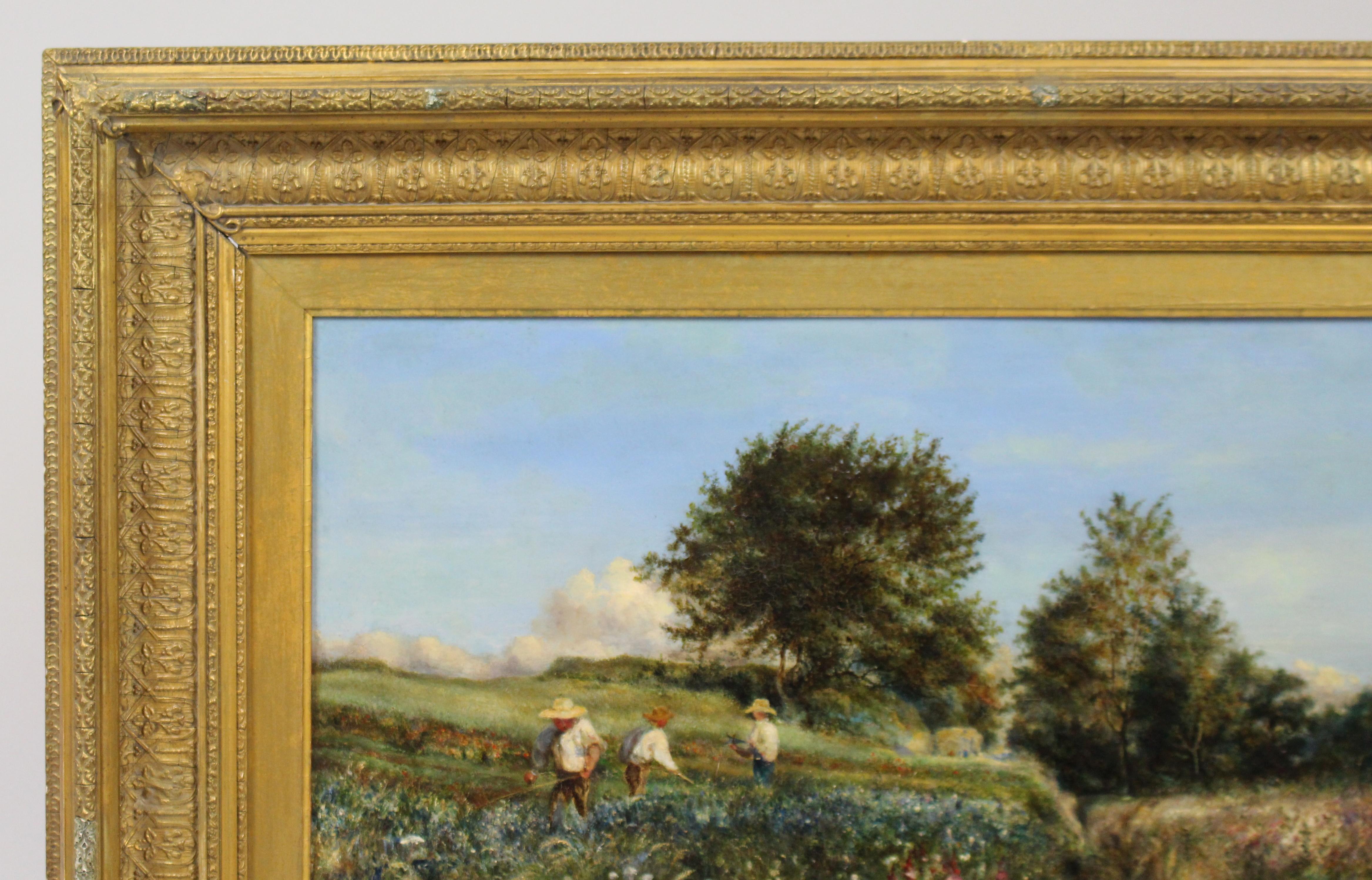 Paint Landscape Thomas Edwards '19th c., British' Oil on Canvas For Sale