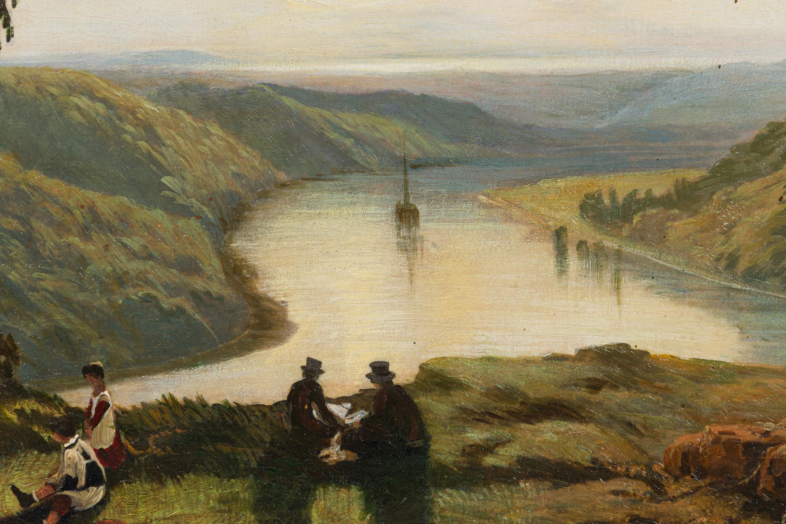 Landschaftslandschaft „Ansicht der Avon“ (Handgefertigt) im Angebot