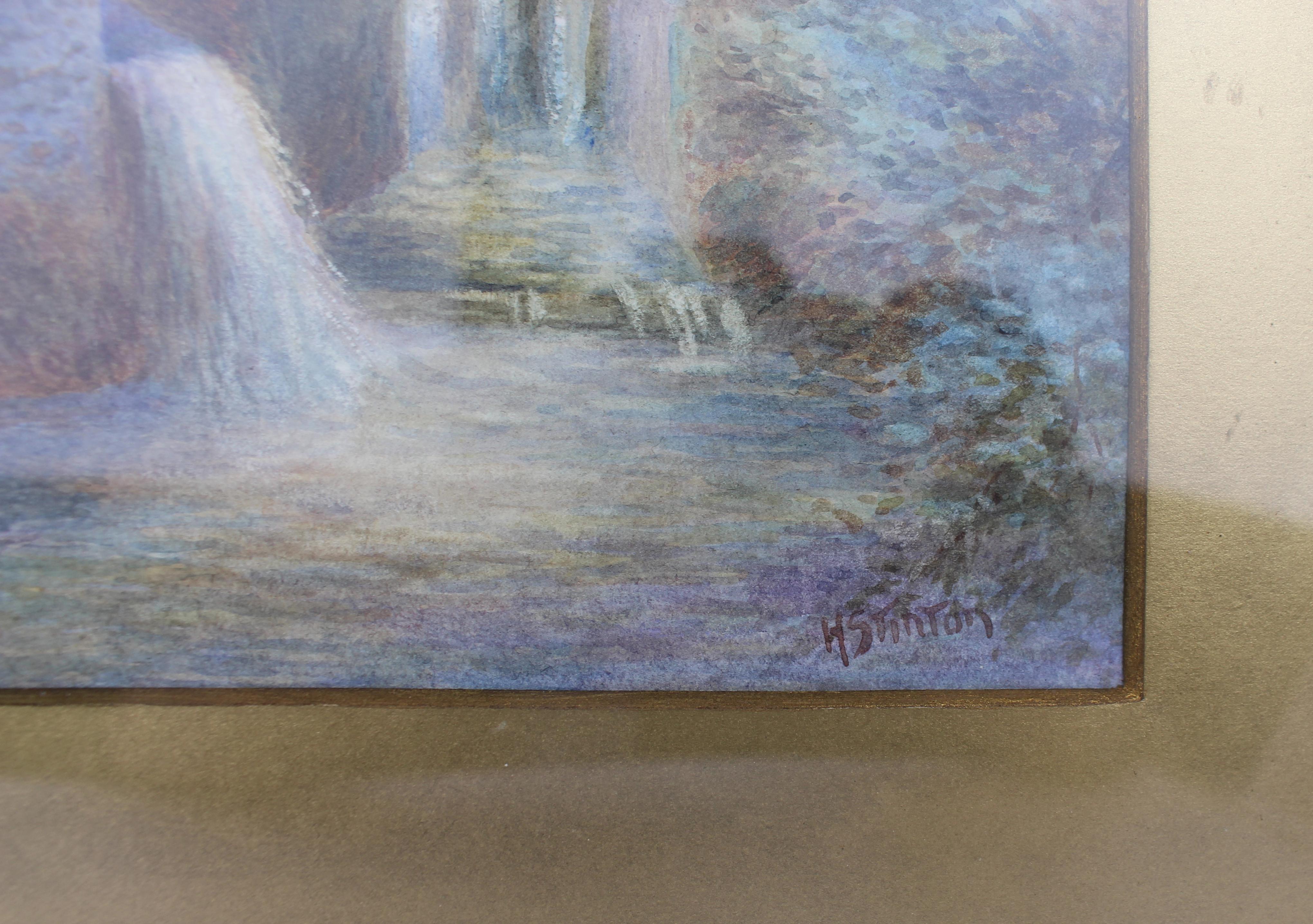 Peint Aquarelle de paysage par Harry Stinton (britannique, 1882-1968) en vente