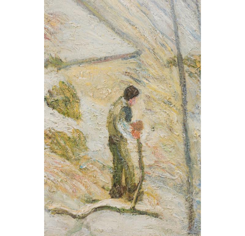 Landschaftslandschaft „Winter in Argenteuil“ (Handbemalt) im Angebot