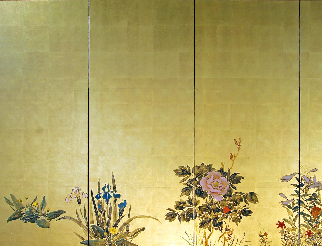 japanese silk screen wall art