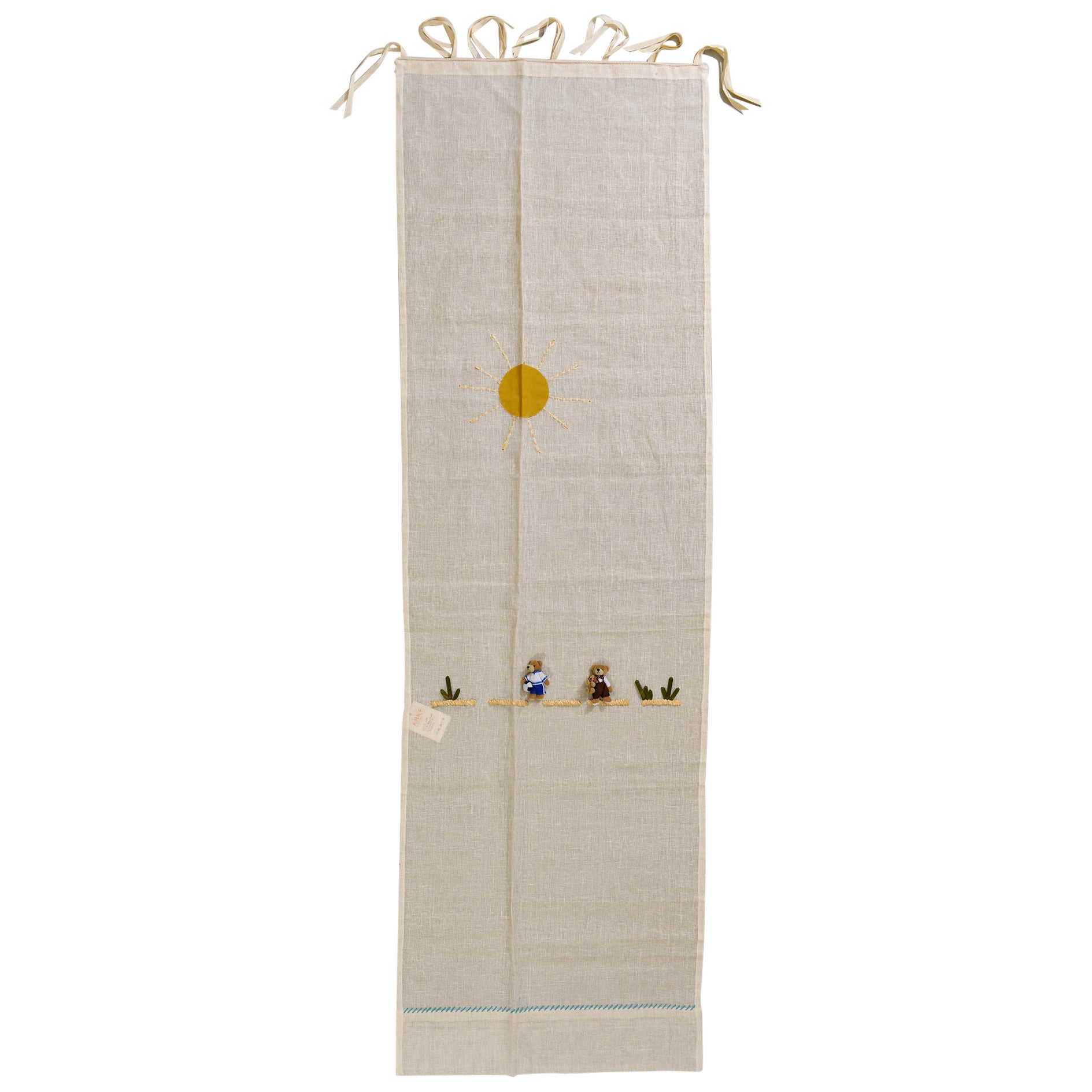 Landscape with Teddy Bears Italian Design Curtain