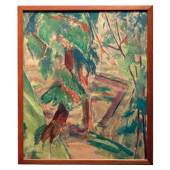 Paysage avec arbres par Alfred Henry Maurer