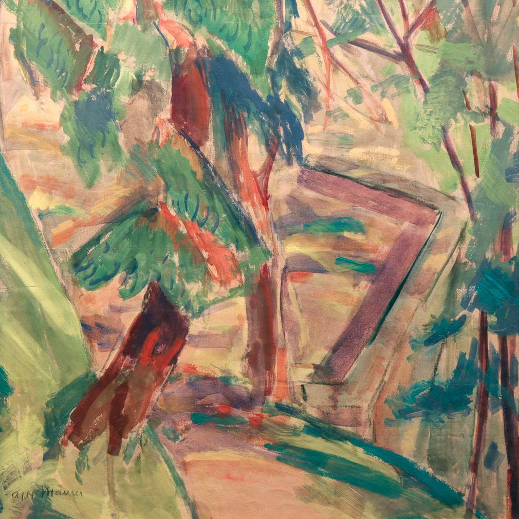 Modern Landscape with Trees  by Alfred Henry Maurer For Sale