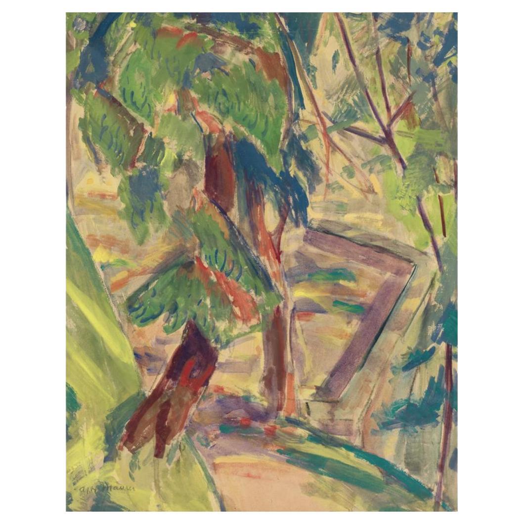 Landscape with Trees  by Alfred Henry Maurer For Sale