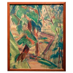 Landscape with Trees by Alfred Henry Maurer, New York School, Goache on Paper