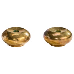 Landskrona Mässing, Candlesticks, Brass, Sweden, 1978