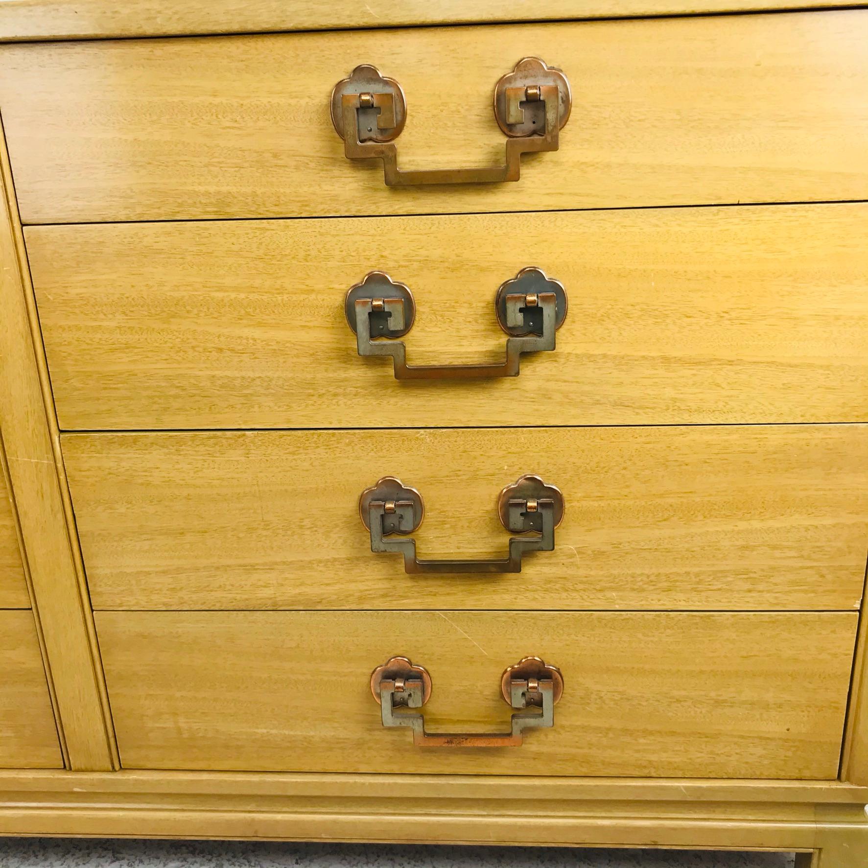 Landstrom Bleached Mahogany Dresser In Good Condition In Dallas, TX