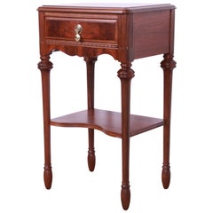 Landstrom Furniture French Regency Louis XVI Mahogany Nightstand, Refinished