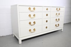 Landstrom Furniture Ivory Lacquered Mid Century Dresser
