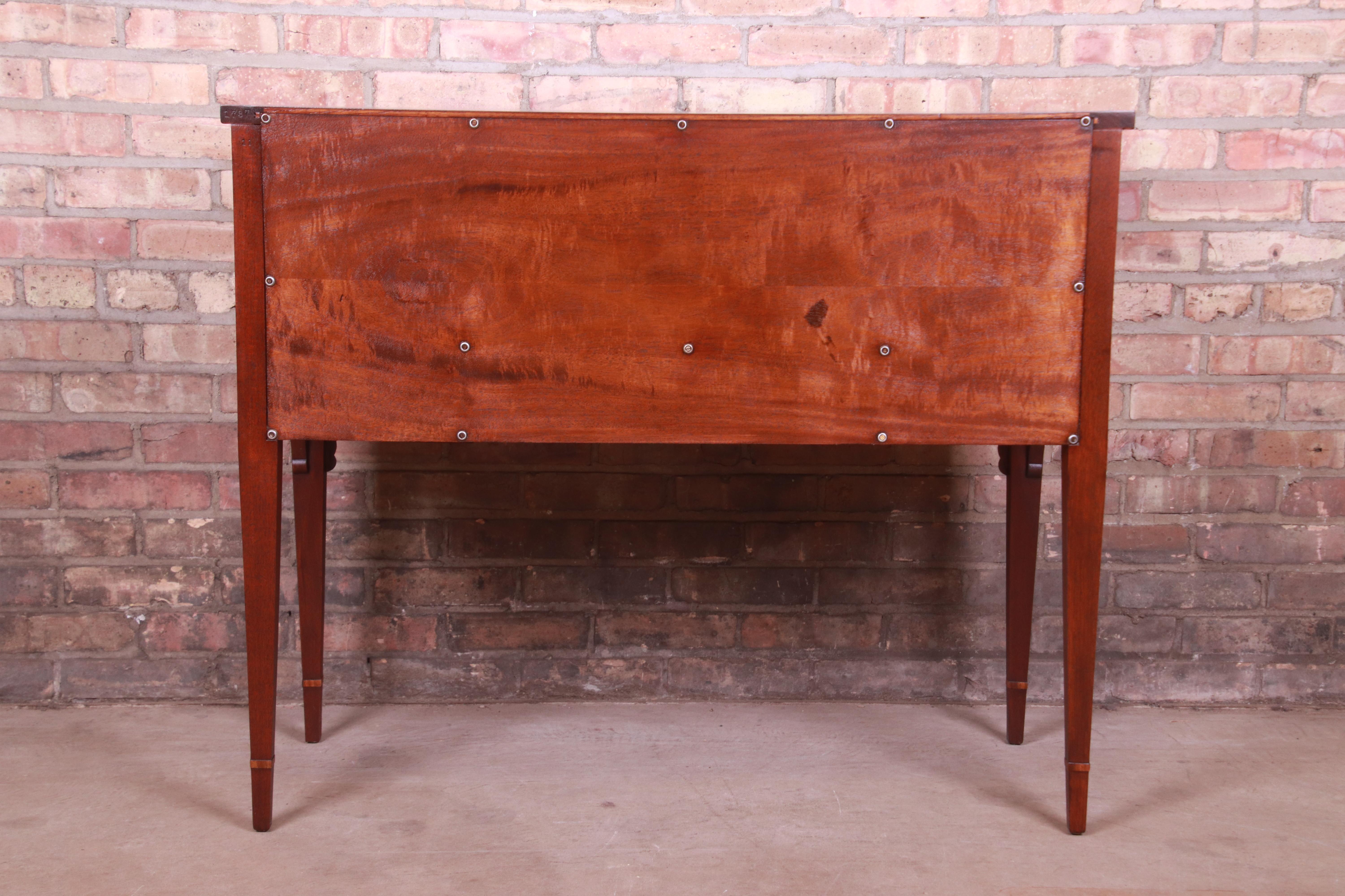 Landstrom Georgian Flame Mahogany Sideboard Buffet or Bar Server, Refinished 12