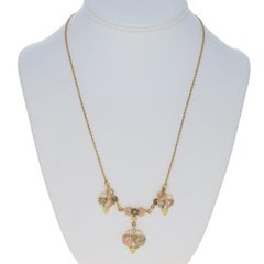 Landstrom's Black Hills Gold Necklace 18" - Yellow Gold 10k with Box