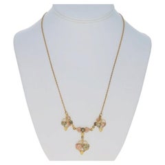 Landstrom's Black Hills Gold Necklace 18" - Yellow Gold 10k with Box
