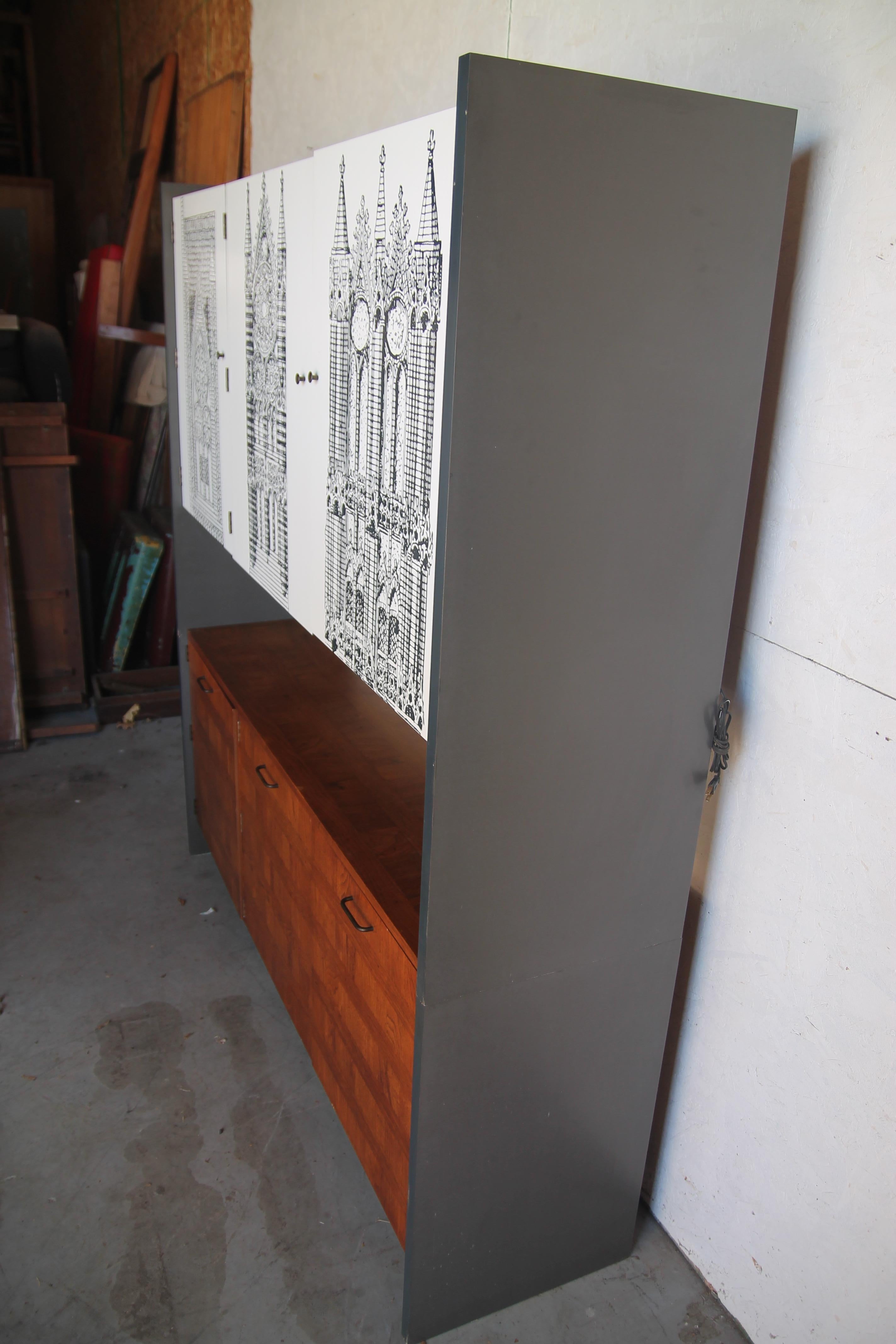 Lane 2 Piece Credenza In Good Condition For Sale In Asbury Park, NJ