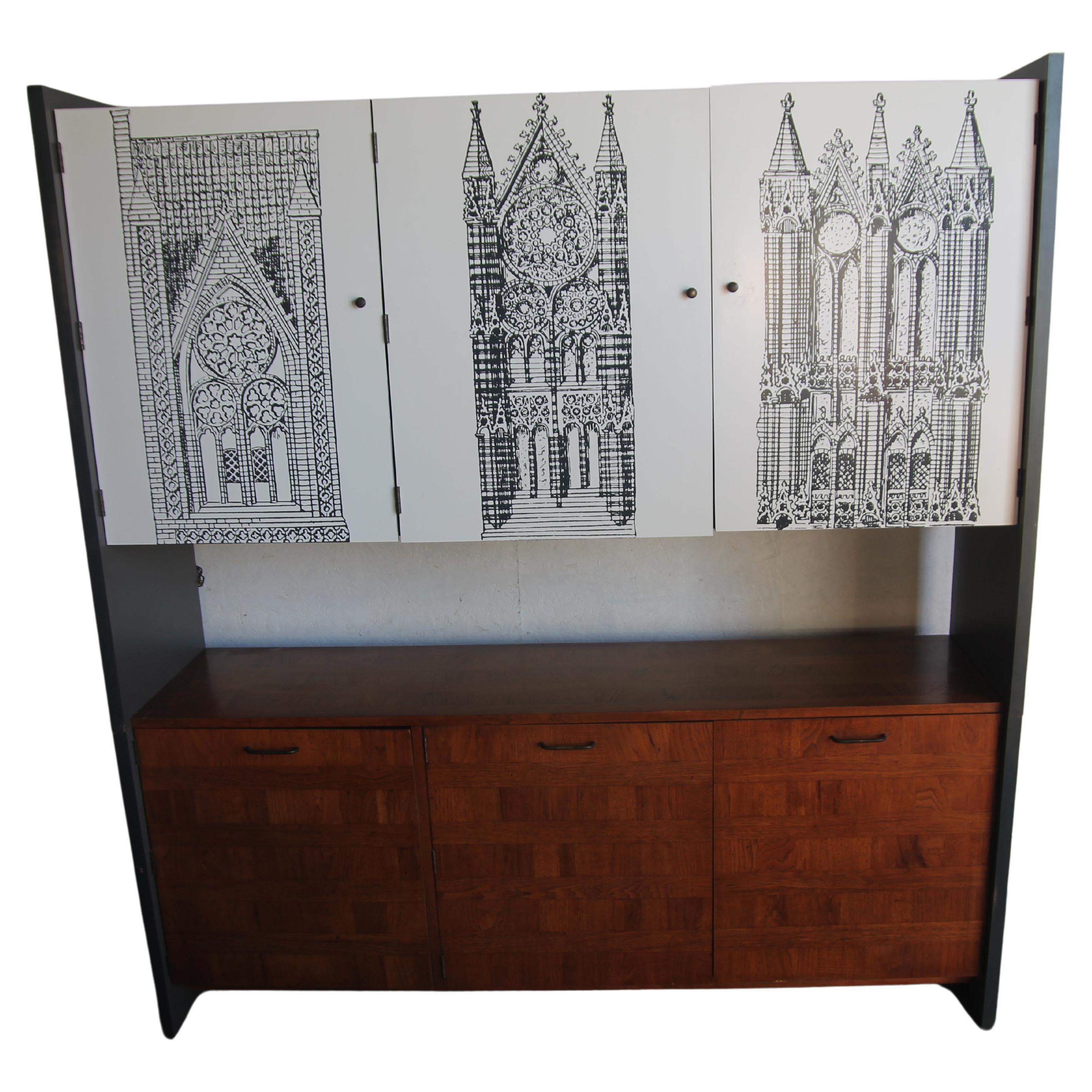 Lane 2 Piece Credenza For Sale