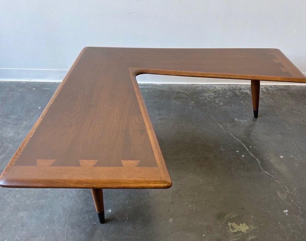 Mid-Century Modern Lane Acclaim Boomerang Coffee Table Fully Refinished
