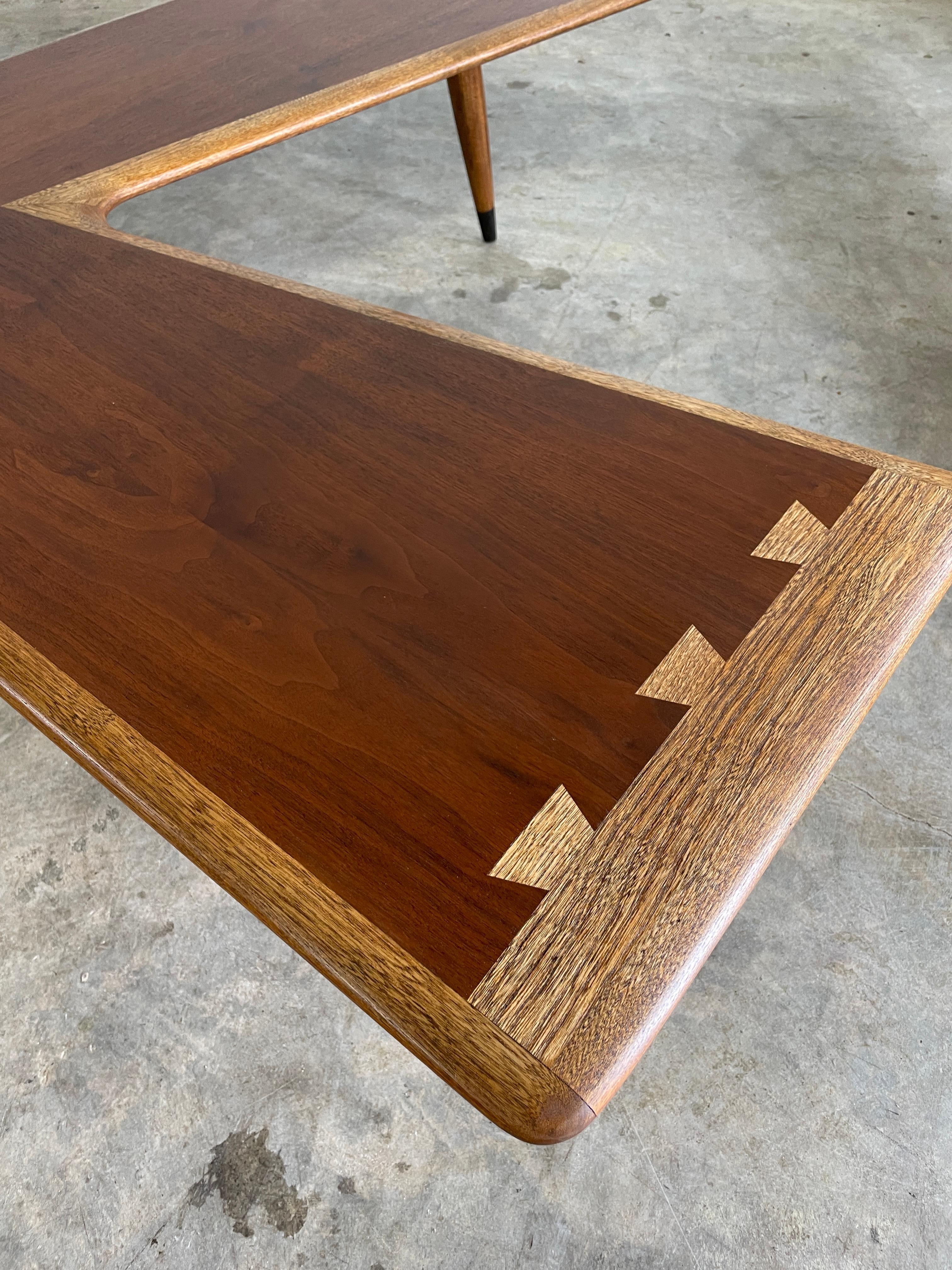 Lane Acclaim “Boomerang” Coffee Table Mid Century Modern 2