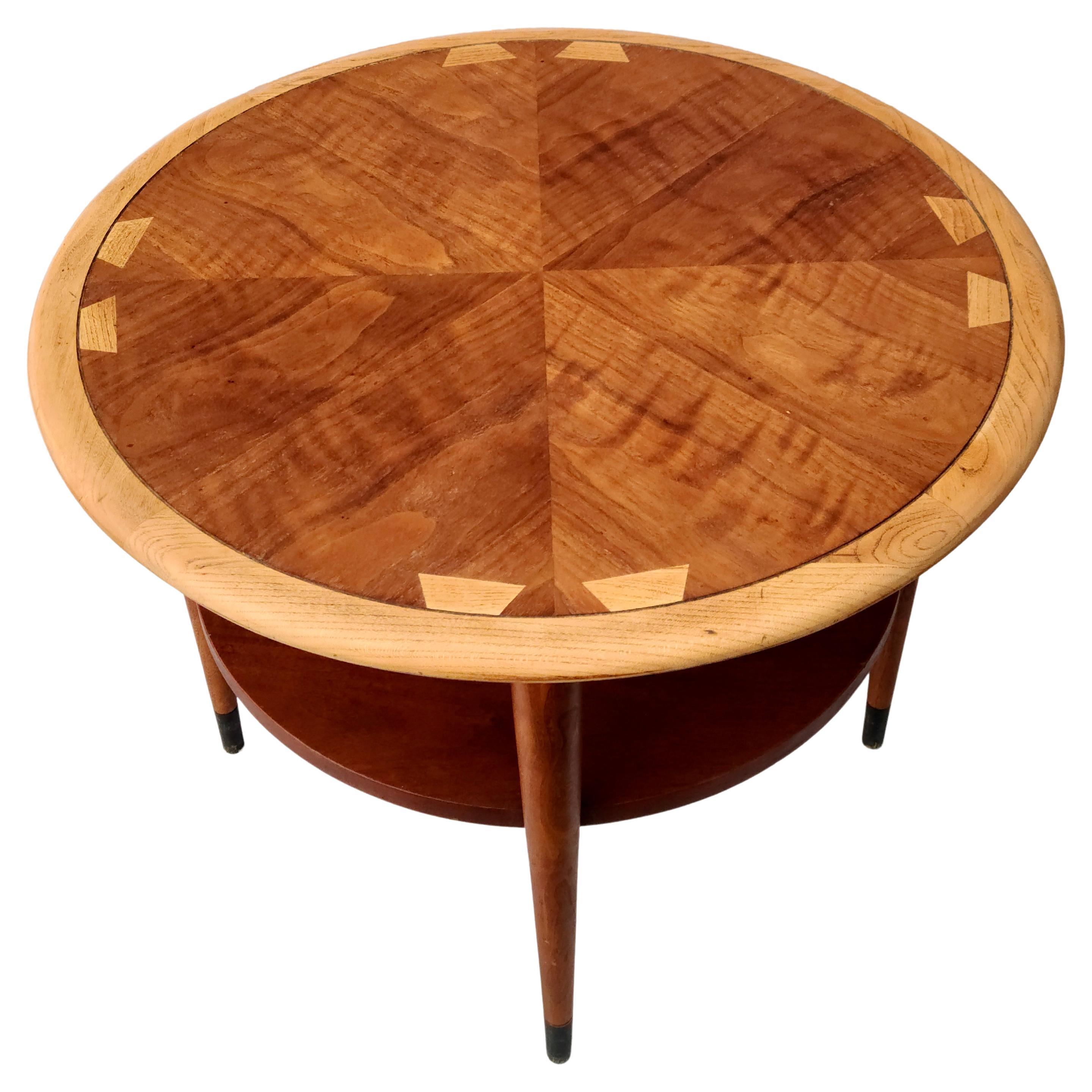 Lane Acclaim Drum Table.
Lightly refinished top.
Unusual form.