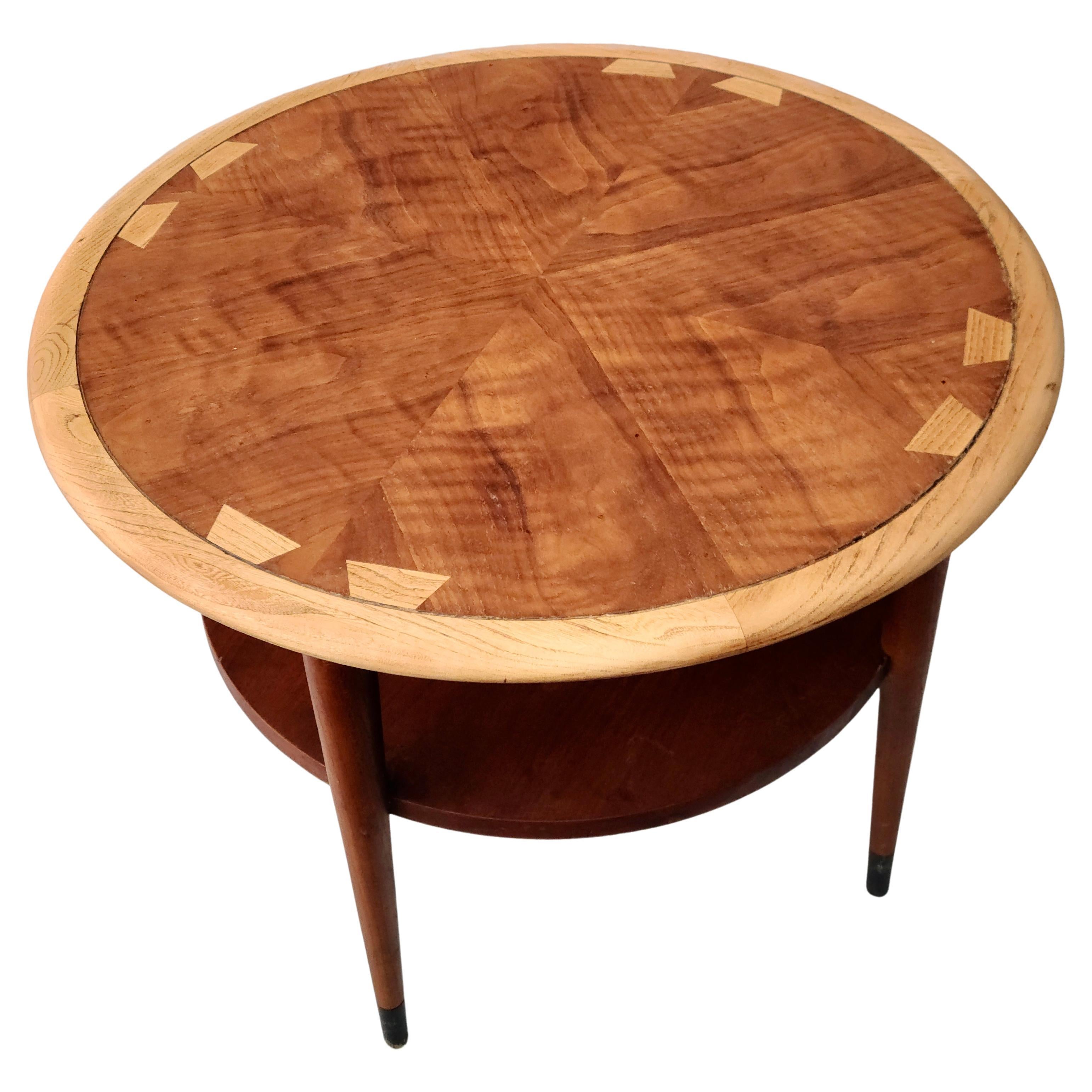 Lane Acclaim Drum Table Designed by Andre Bus In Good Condition In Fraser, MI