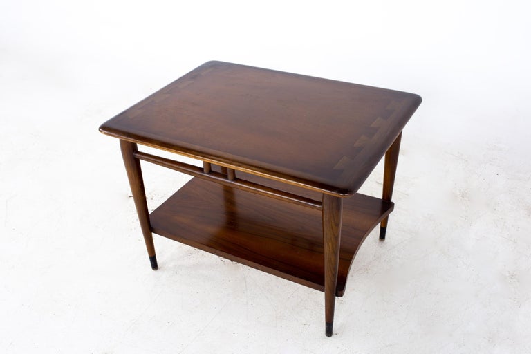 American Lane Acclaim Mid Century Dovetail Side End Table For Sale