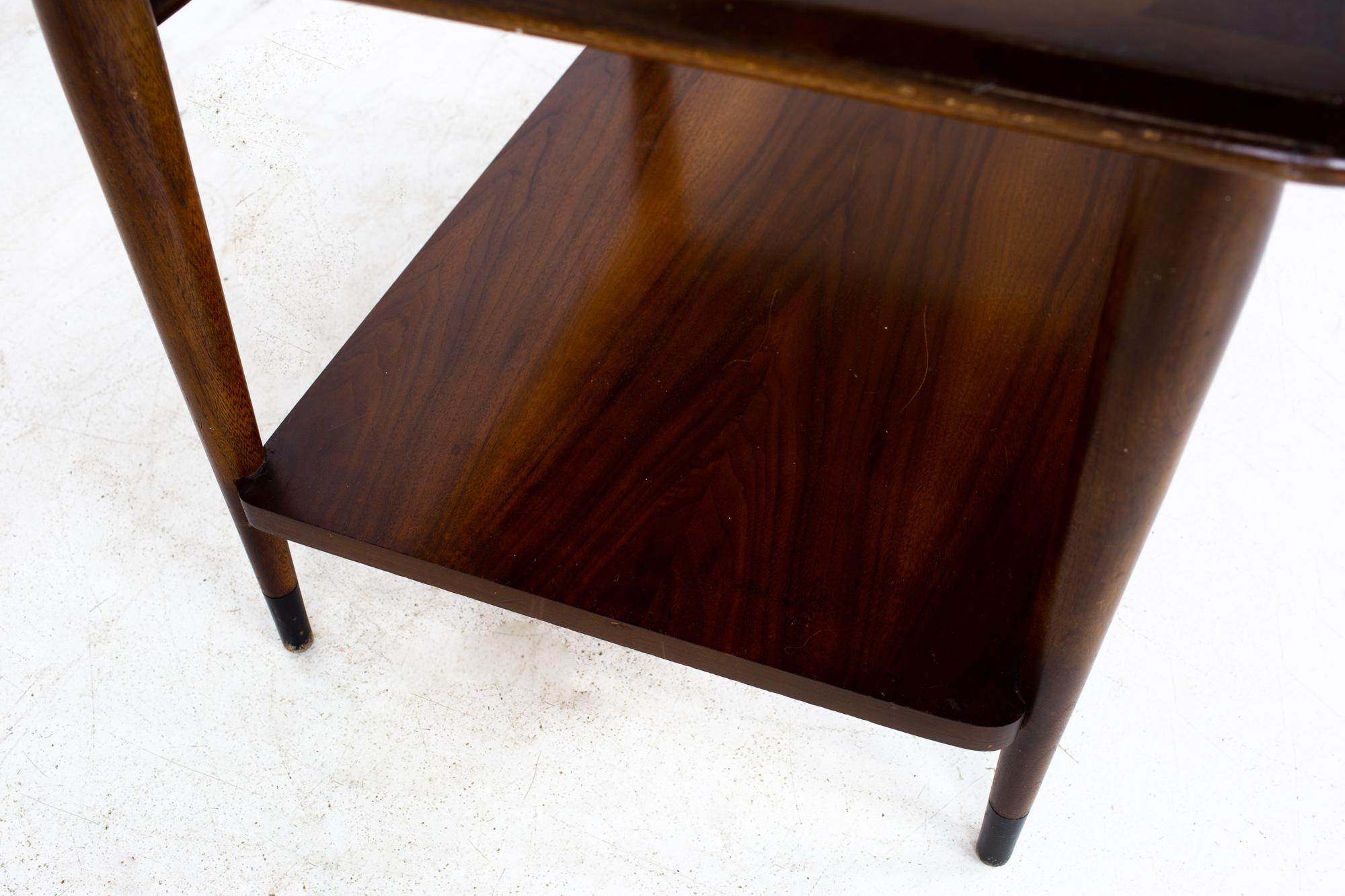 American Lane Acclaim Mid Century Dovetail Side End Table For Sale