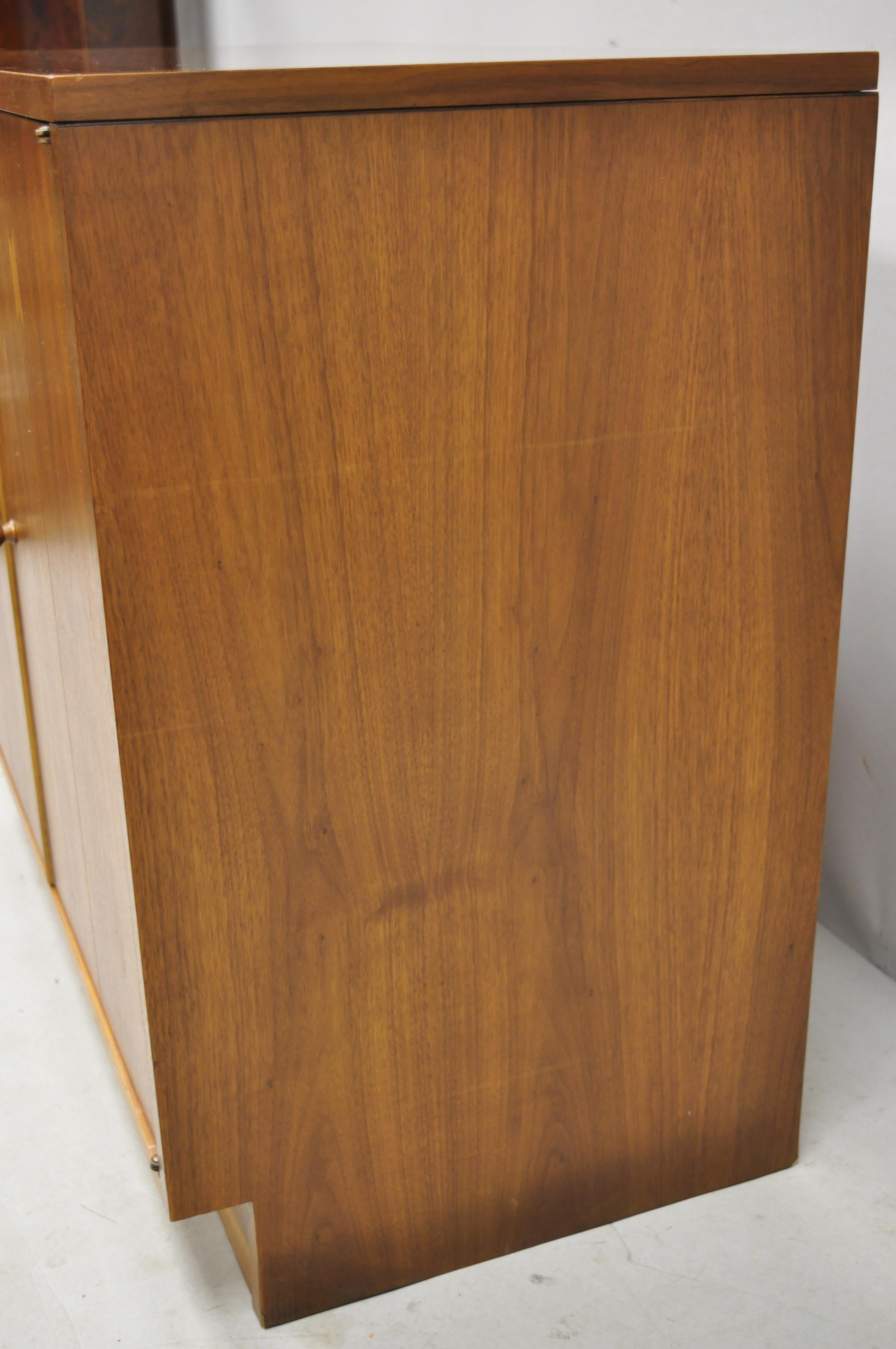 Lane Acclaim Mid-Century Modern Dovetail 2 Door Walnut Cabinet Chest 1