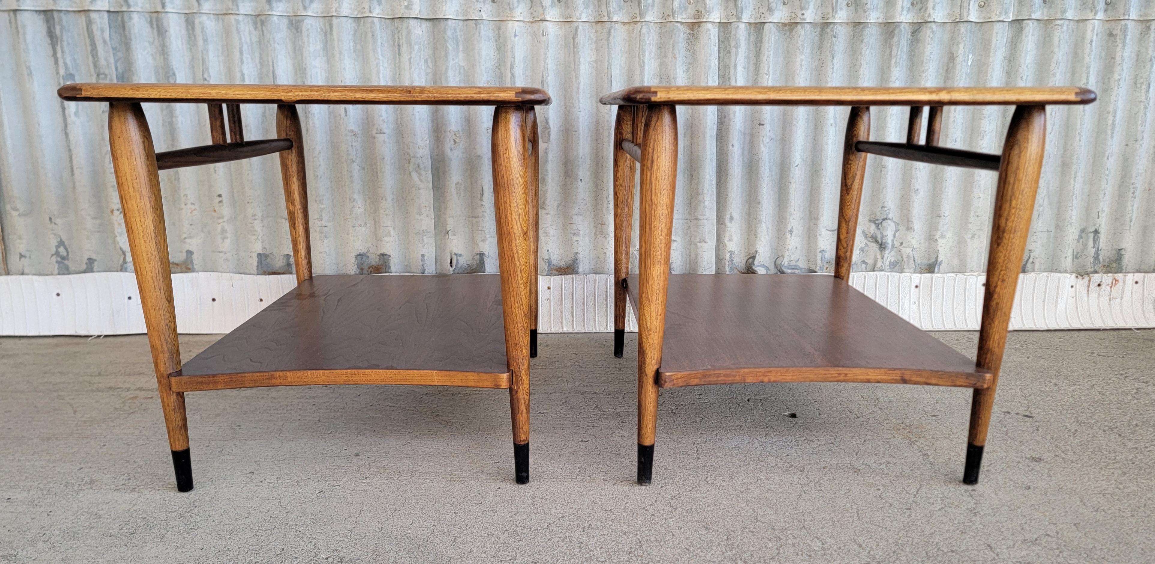 20th Century Lane Acclaim Mid-Century Modern End Tables A Pair