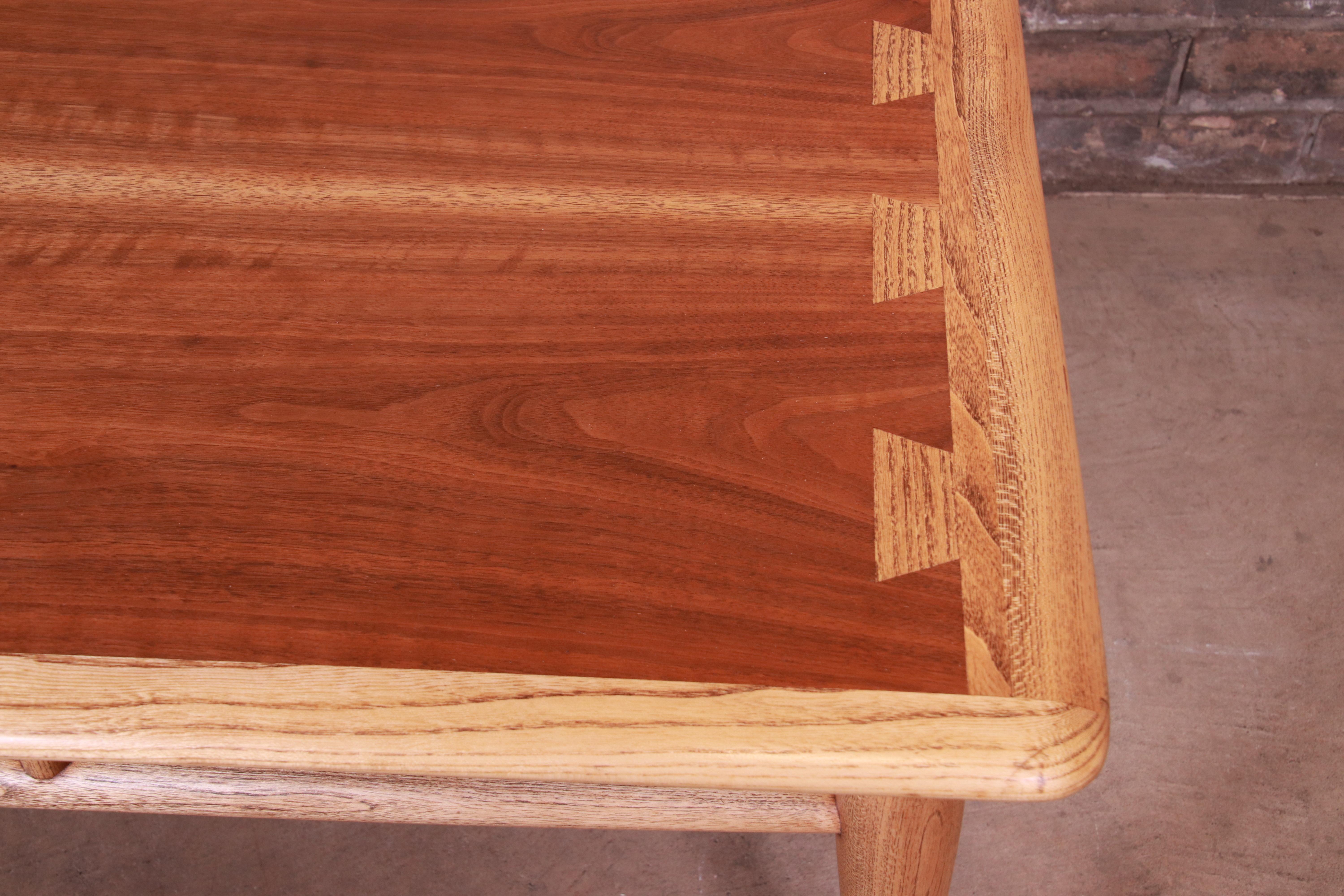 Lane Acclaim Mid-Century Modern Walnut Coffee Table, Newly Refinished 1