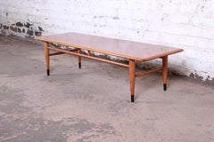 Lane Acclaim Mid-Century Modern Walnut Surfboard Coffee Table, 1960s