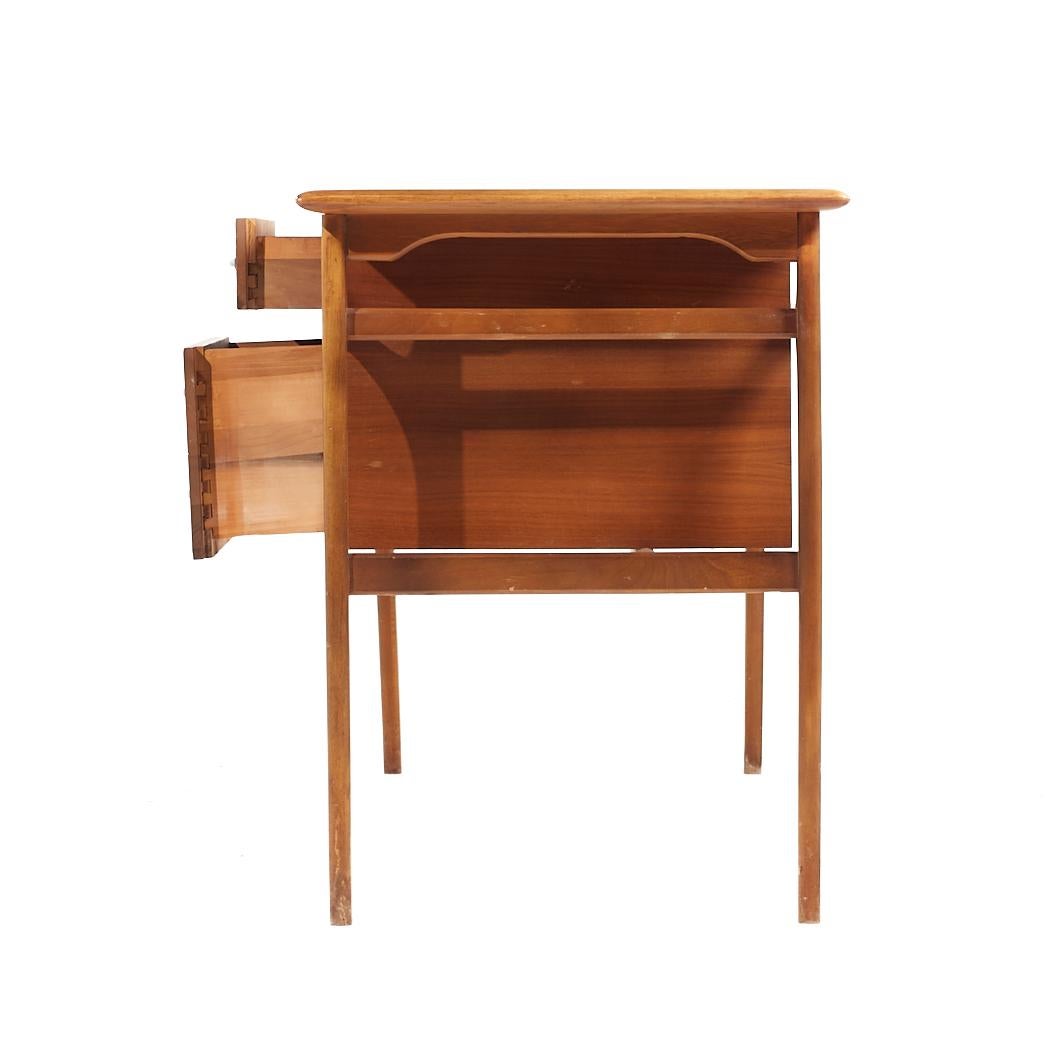 Late 20th Century Lane Acclaim Mid Century Walnut Desk For Sale