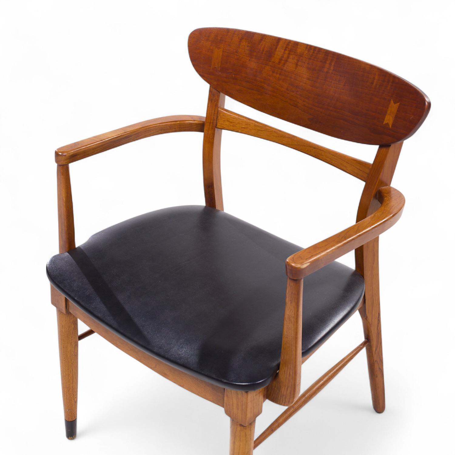 Lane Acclaim Mid Century Nussbaum Esszimmerstühle - 6er Set im Angebot 4